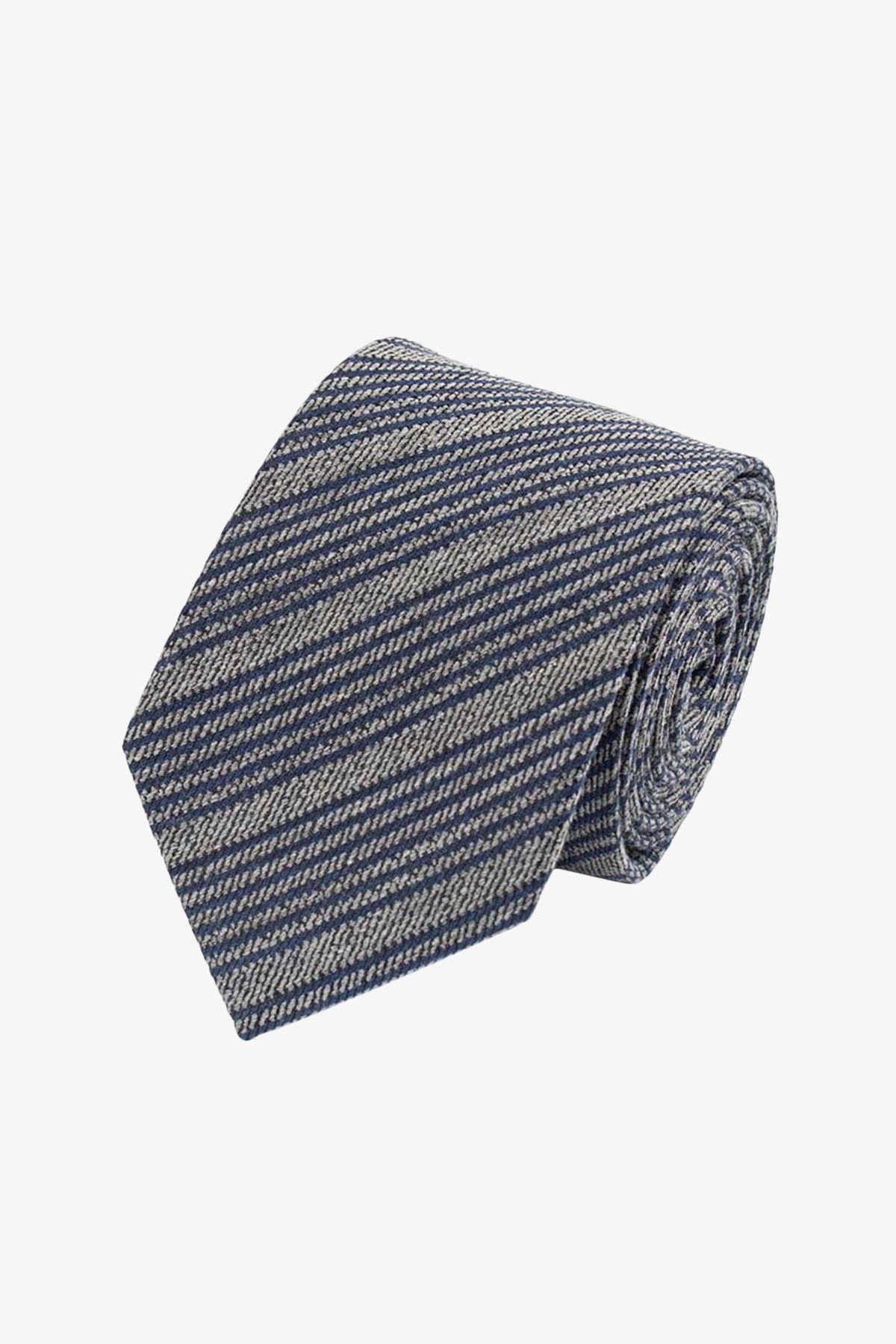 Tie - Silk blue hues multistripe
