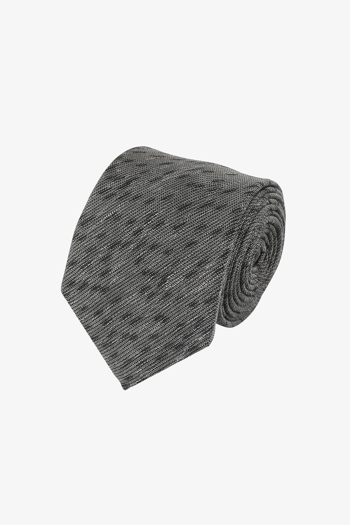 Tie - Grey spotted melange