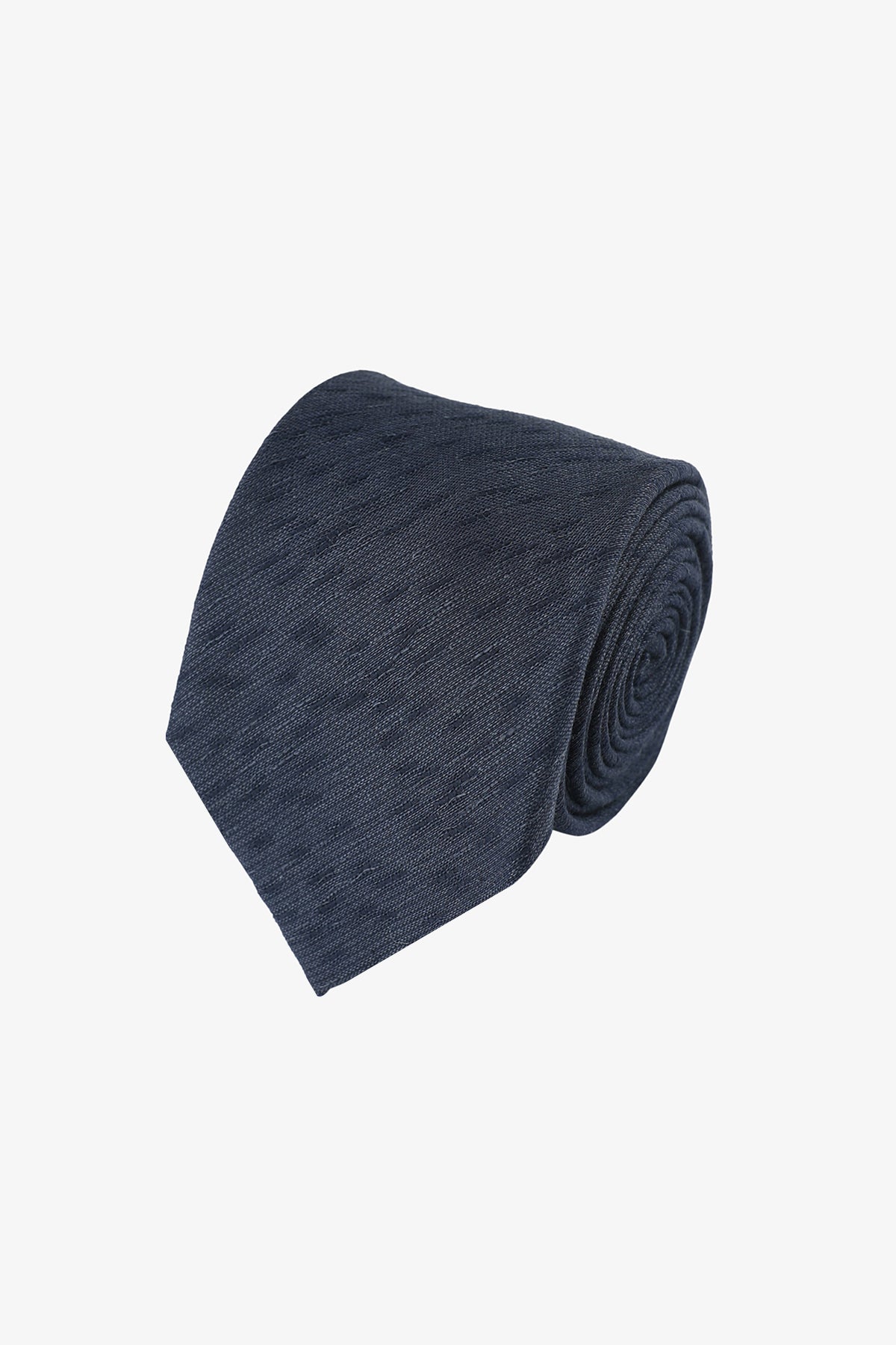 Tie - Navy spotted melange