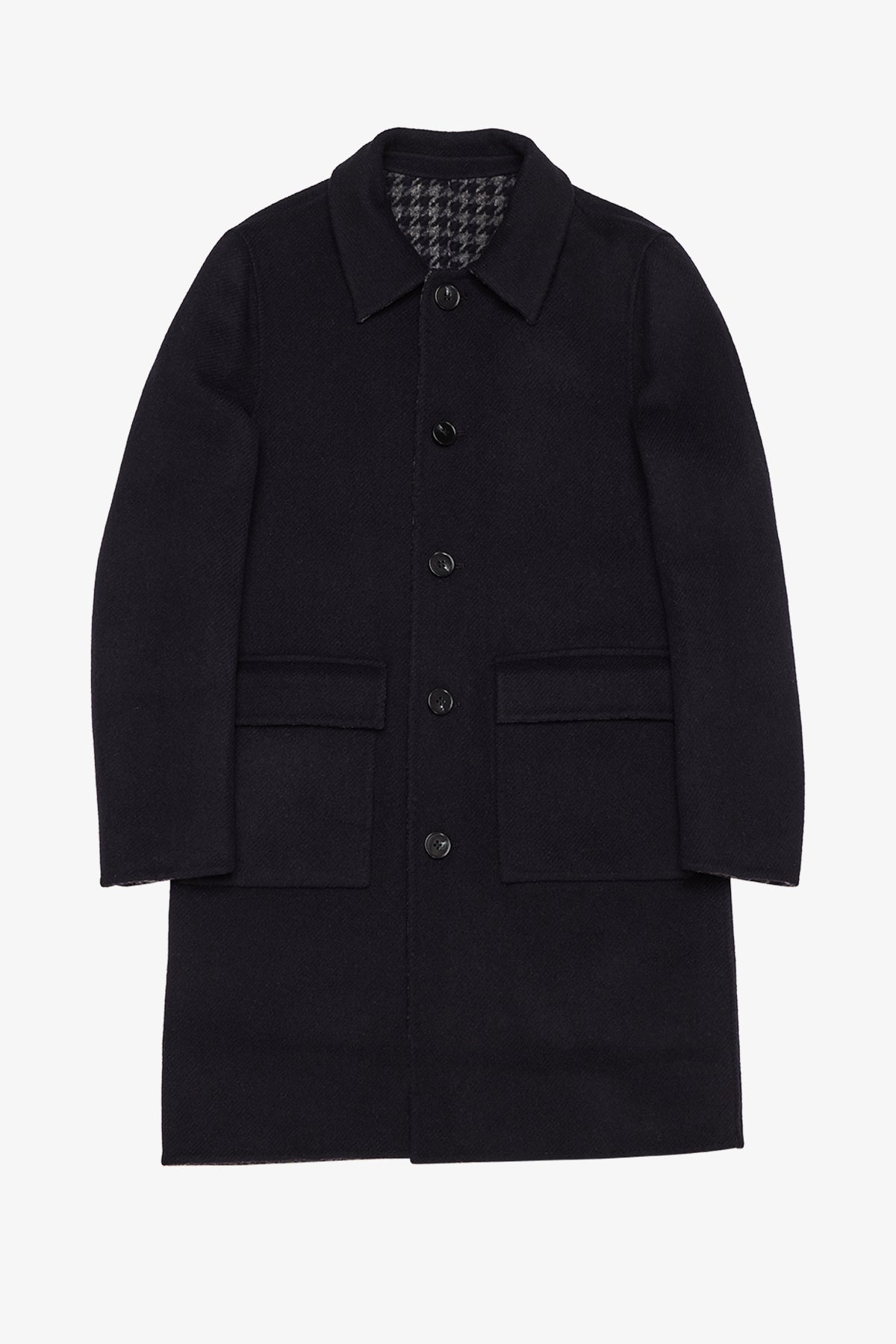 Dixon - Navy Overcoat