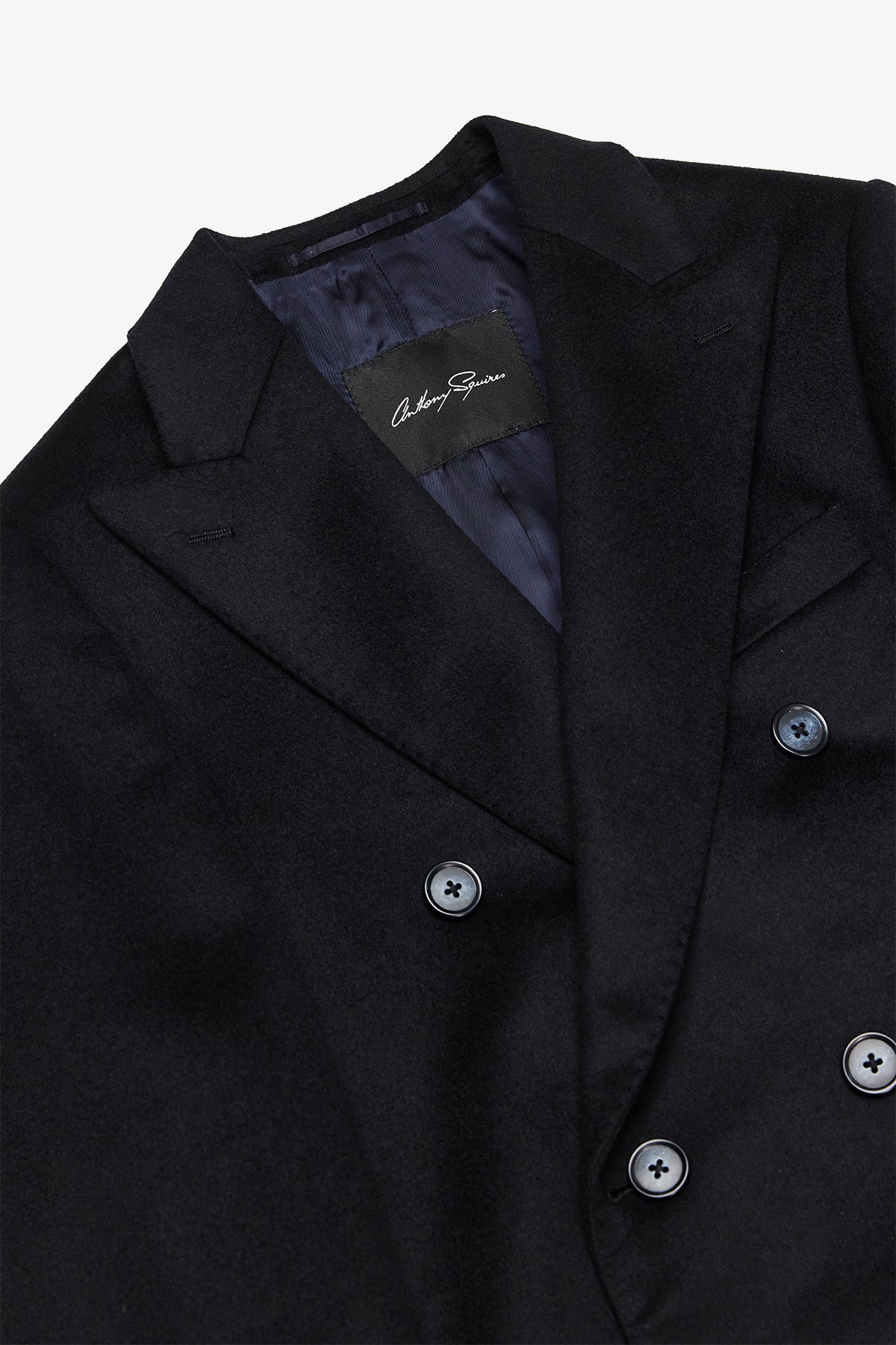 Elroy - Navy Double Breasted Overcoat