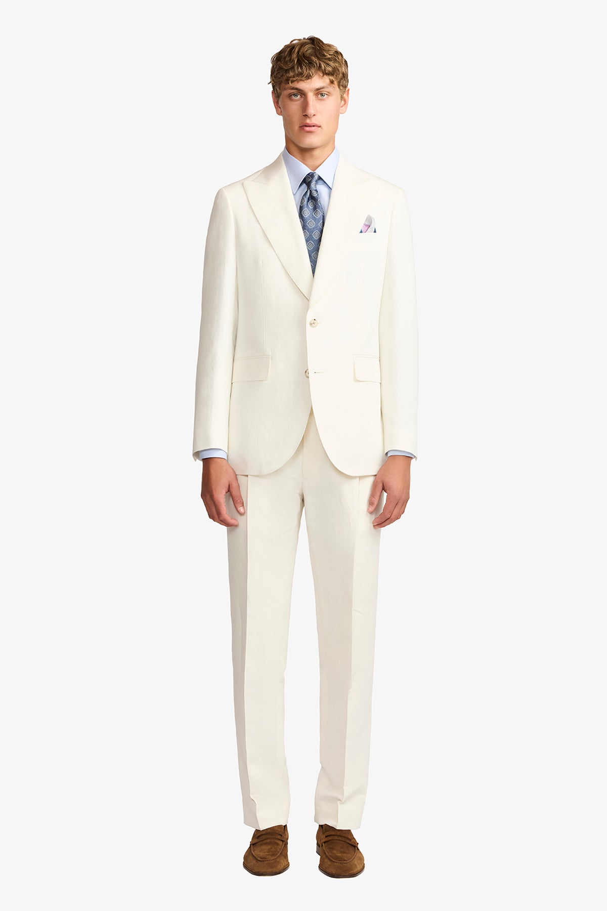 Arlo blazer - Linen/cotton in Soft ivory