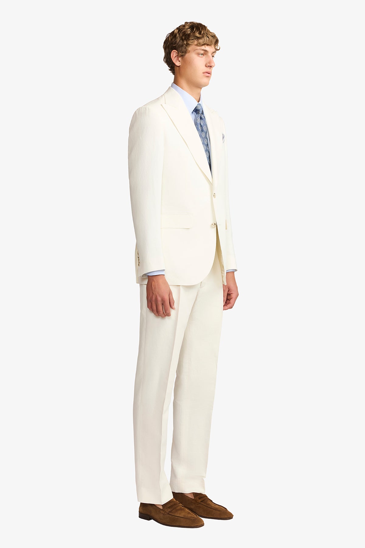 Arlo blazer - Linen/cotton in Soft ivory