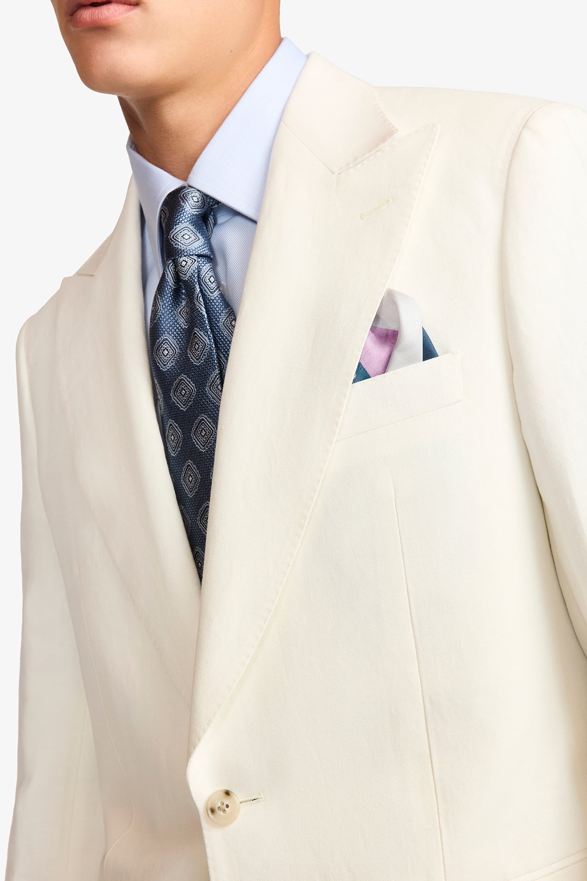 Arlo blazer - Linen/cotton in Soft ivory