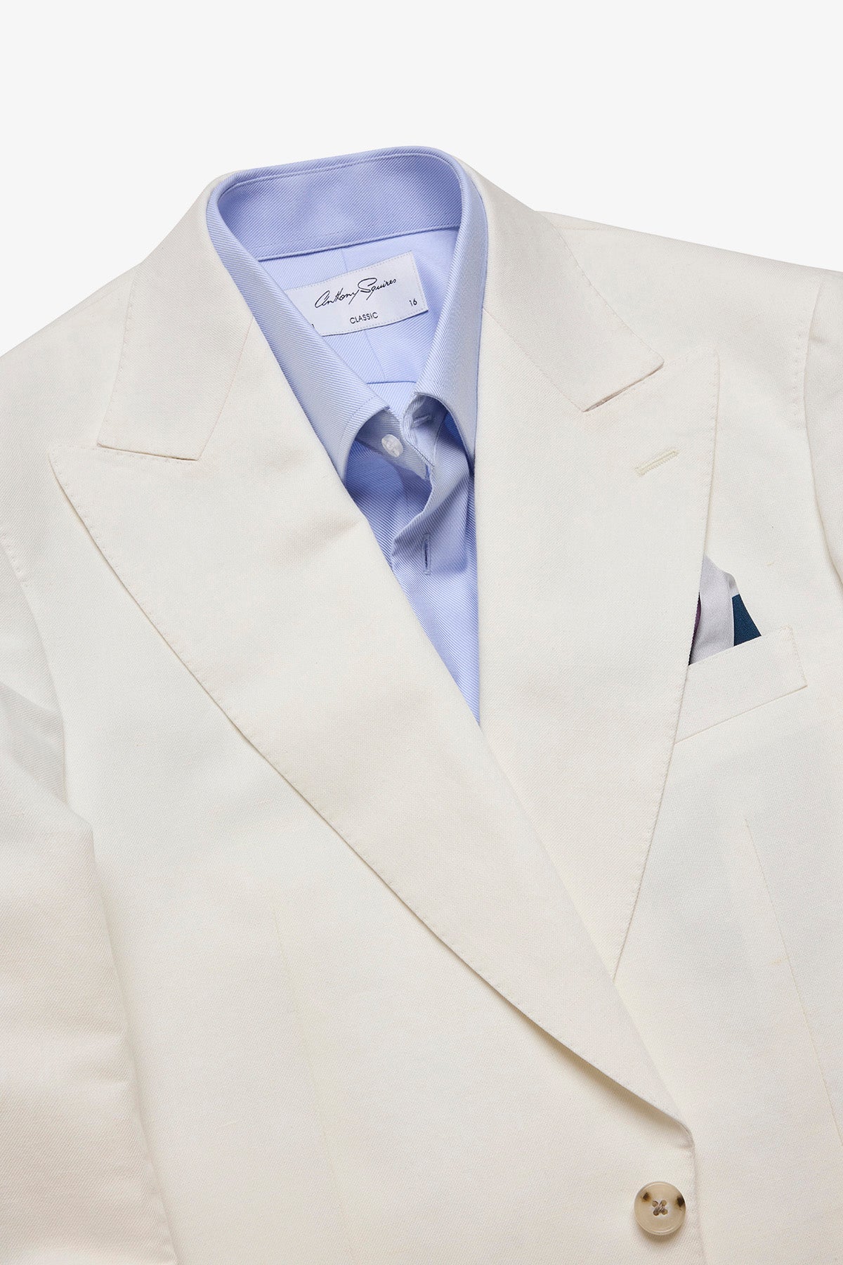 Arlo blazer - Linen/cotton in Soft ivory