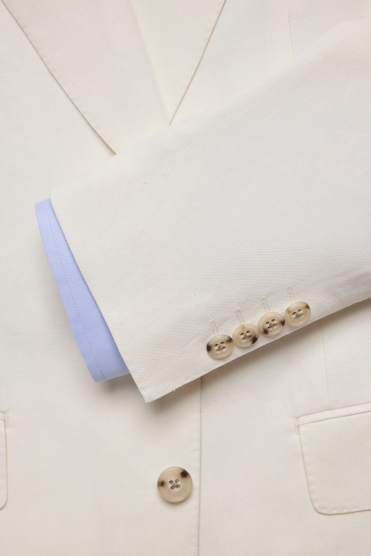 Arlo blazer - Linen/cotton in Soft ivory