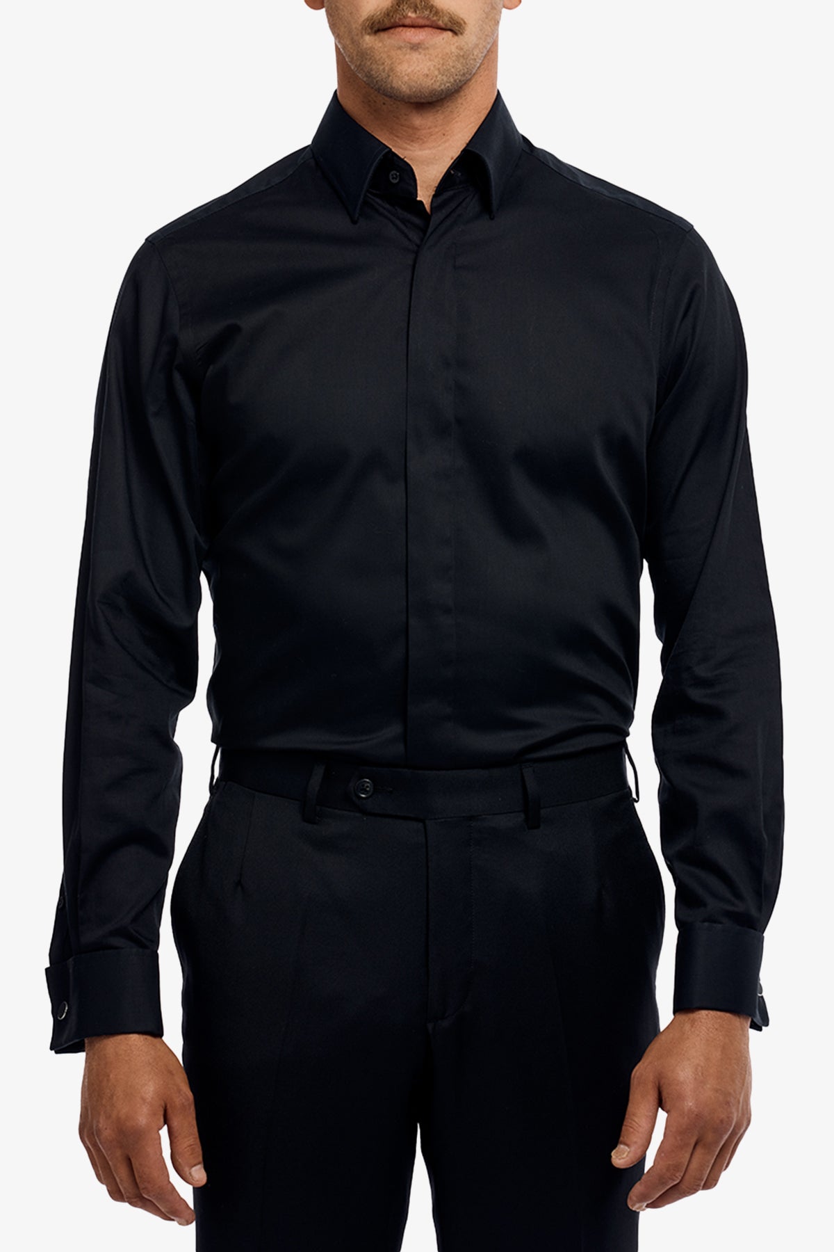 Claude fine black twill