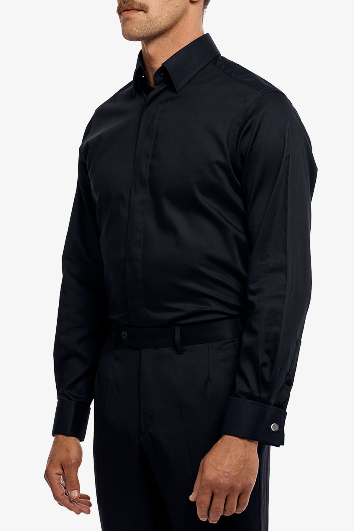 Claude fine black twill