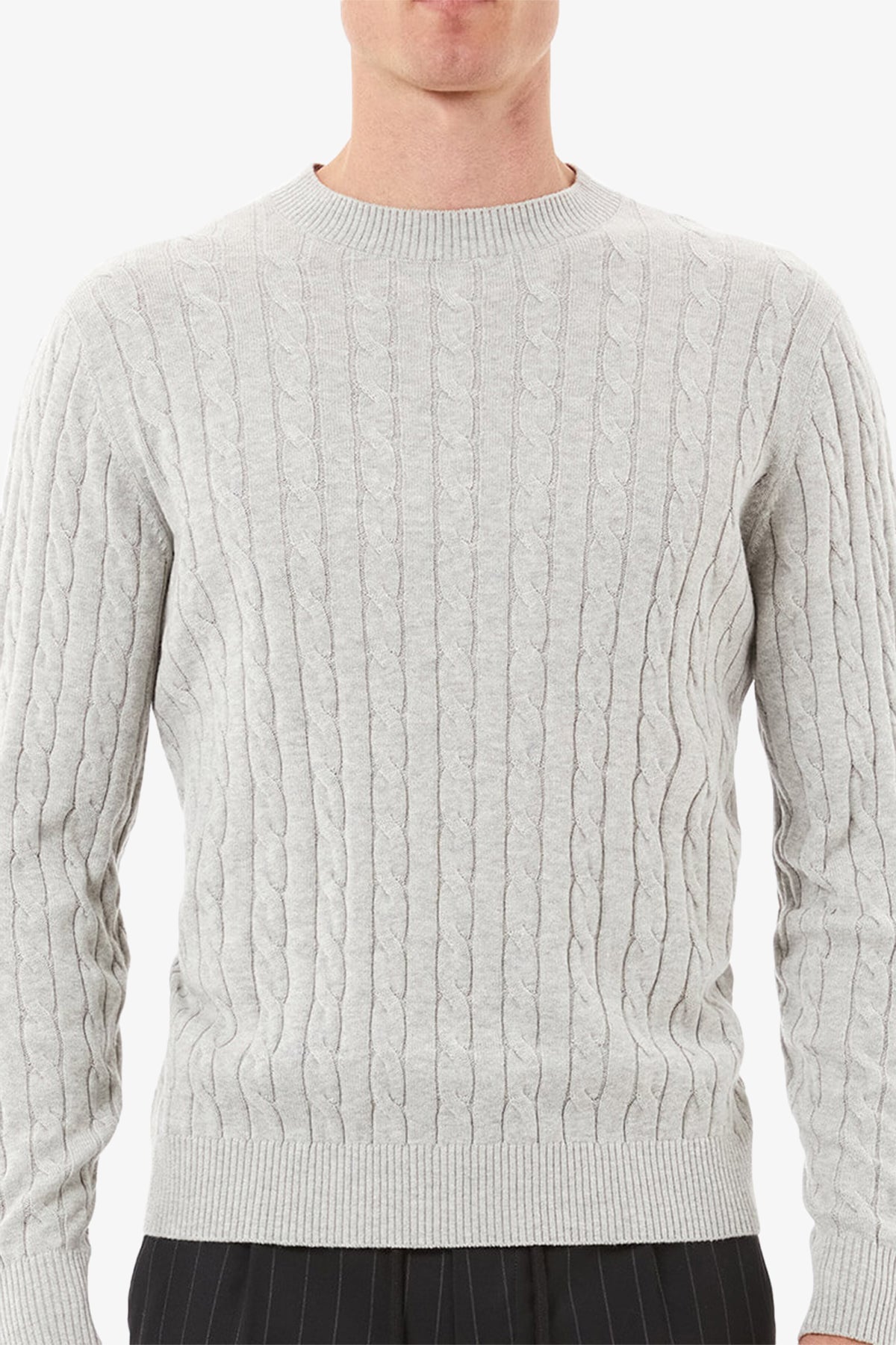 Cable - Light Grey Cable Knit