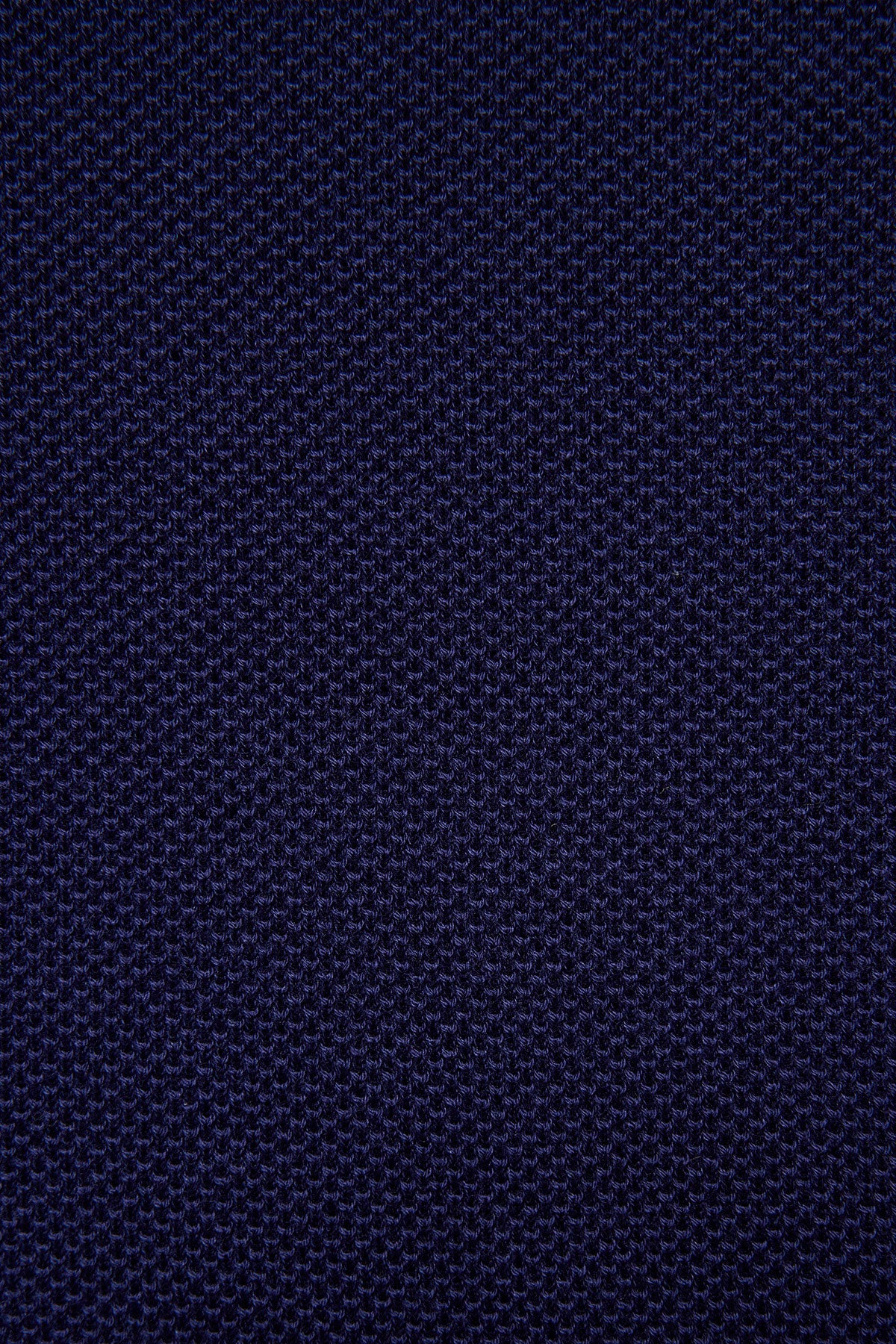 Knitted crew neck tee - Blue supima cotton