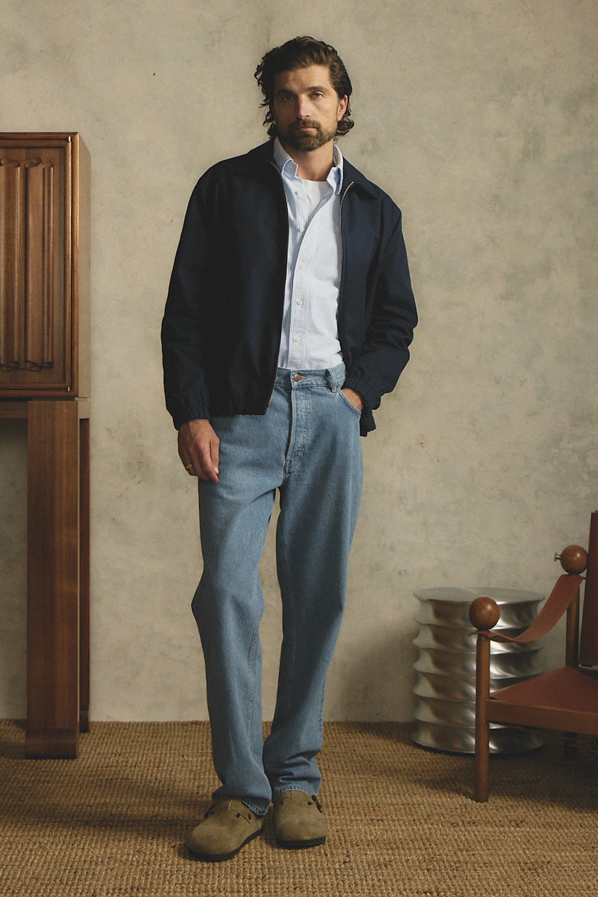 Dion blue blouson