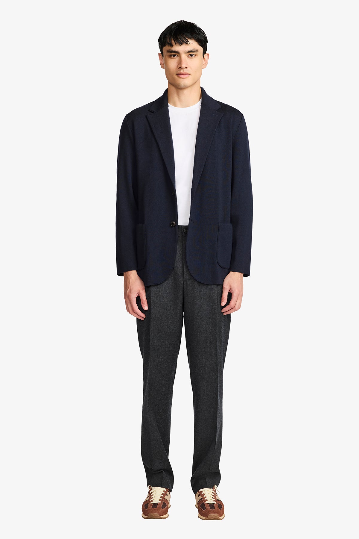 Draw Trouser - Wool In Natural Stretch