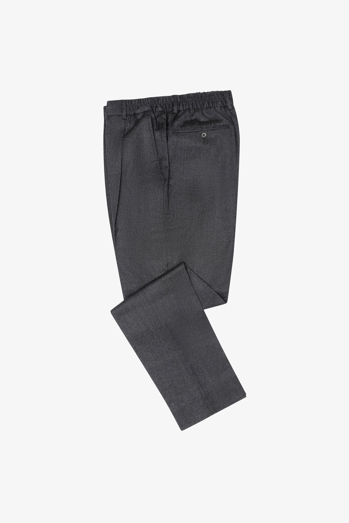 Draw Trouser - Wool In Natural Stretch