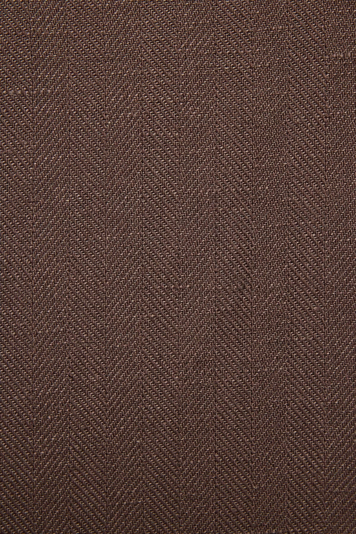 Elwin trouser - tobacco cotton/linen in herringbone