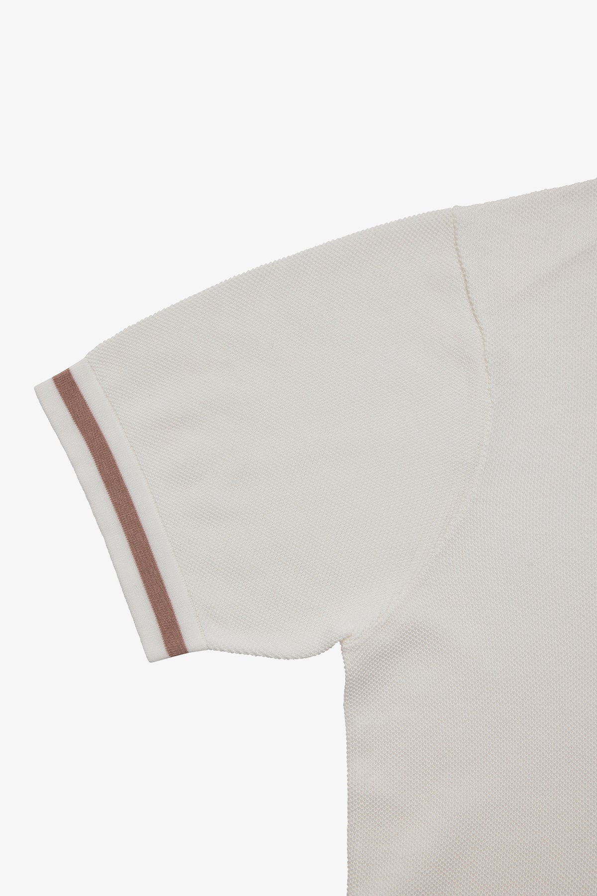 Knitted crew neck tee - White supima cotton