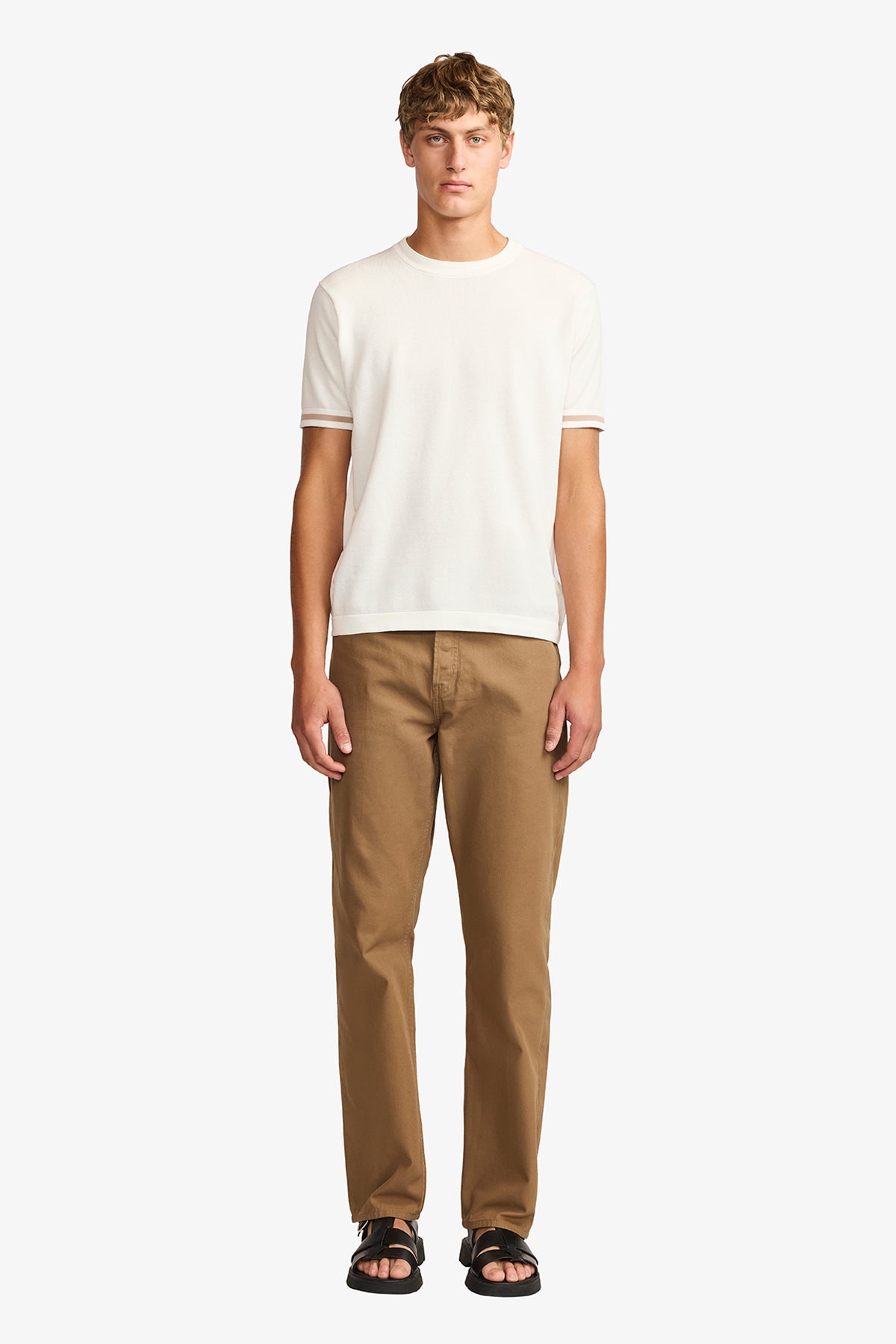 Five pocket pant in chestnut twill