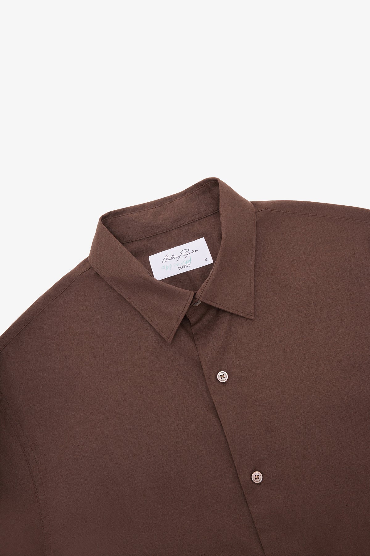 Ash - Brown Cotton/Linen S/S Shirt