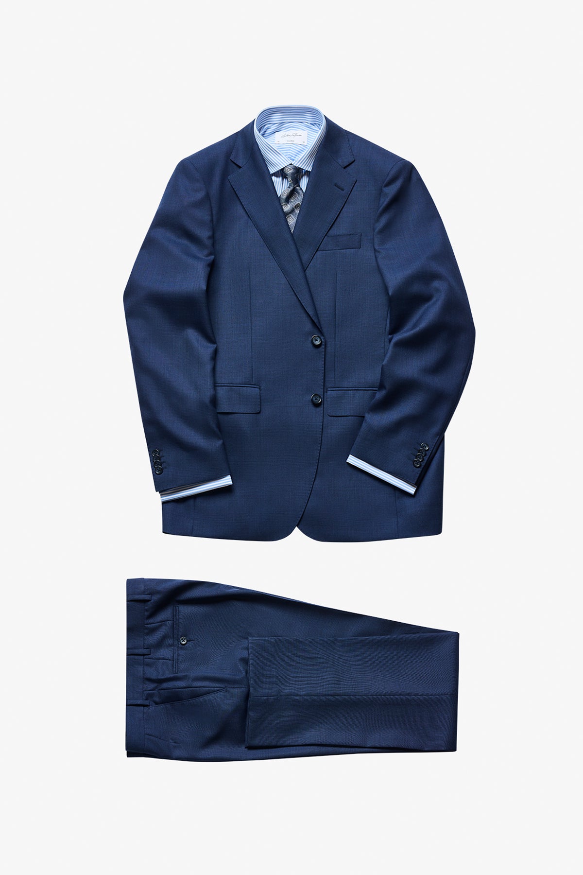 Kennedy Suit - Tonal Prince Of Wales Check In Pure Wool, Super 110's