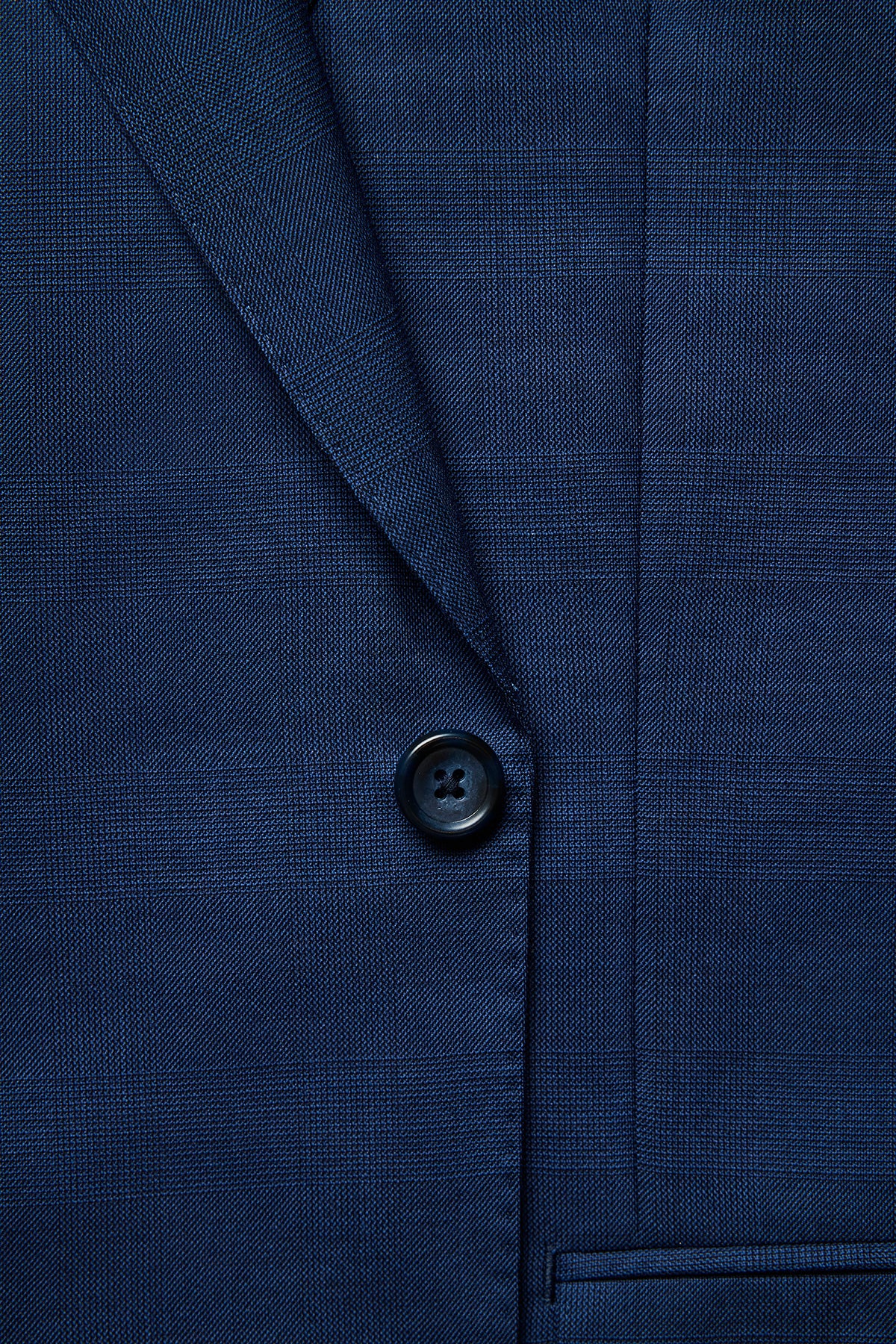 Kennedy Suit - Tonal Prince Of Wales Check In Pure Wool, Super 110's