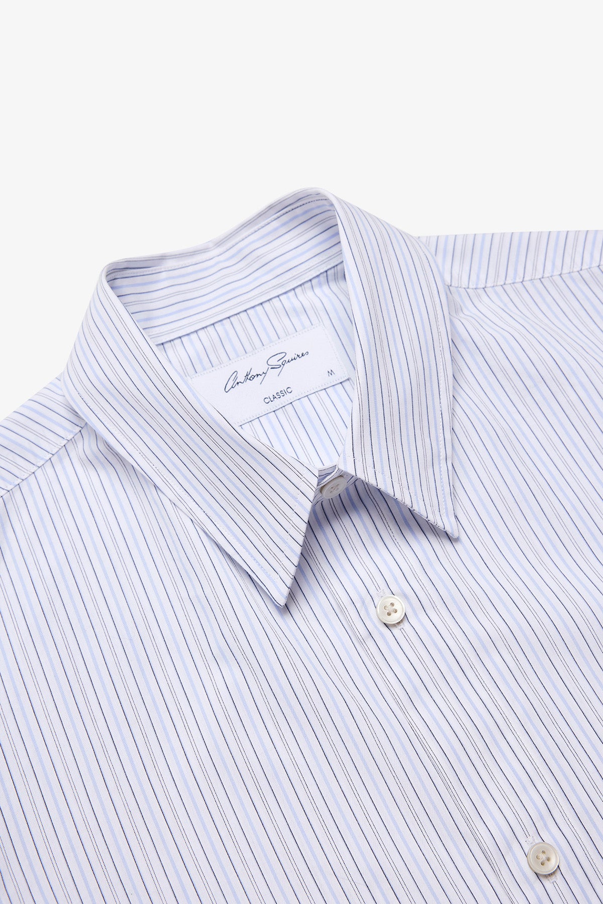 Frederic white stripe poplin shirt