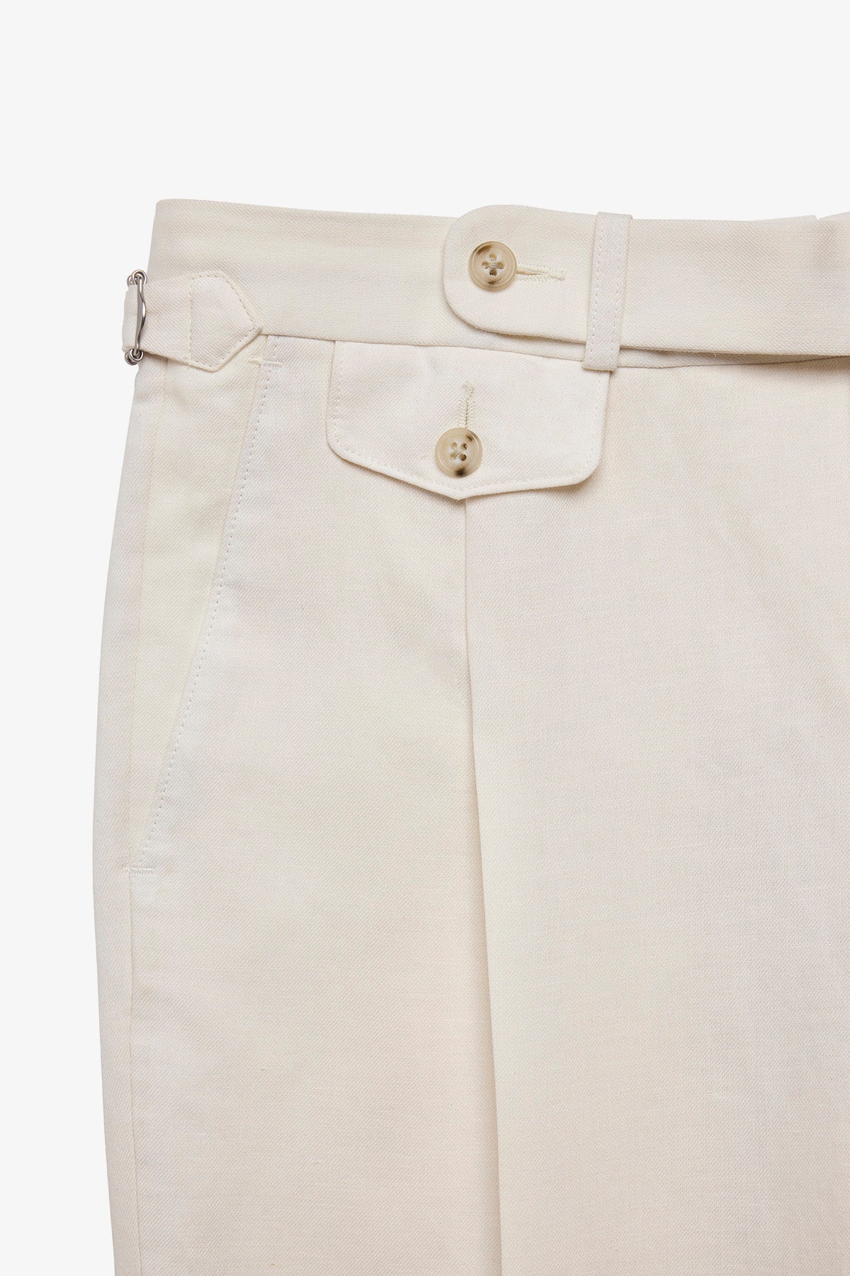 Gian trousers - Linen/cotton in Soft ivory