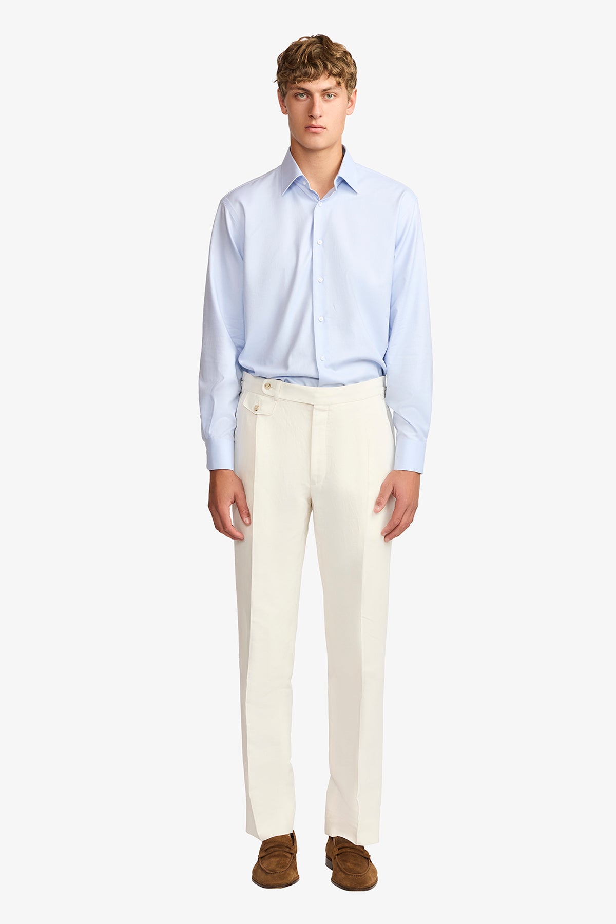 Gus formal shirt - blue twill