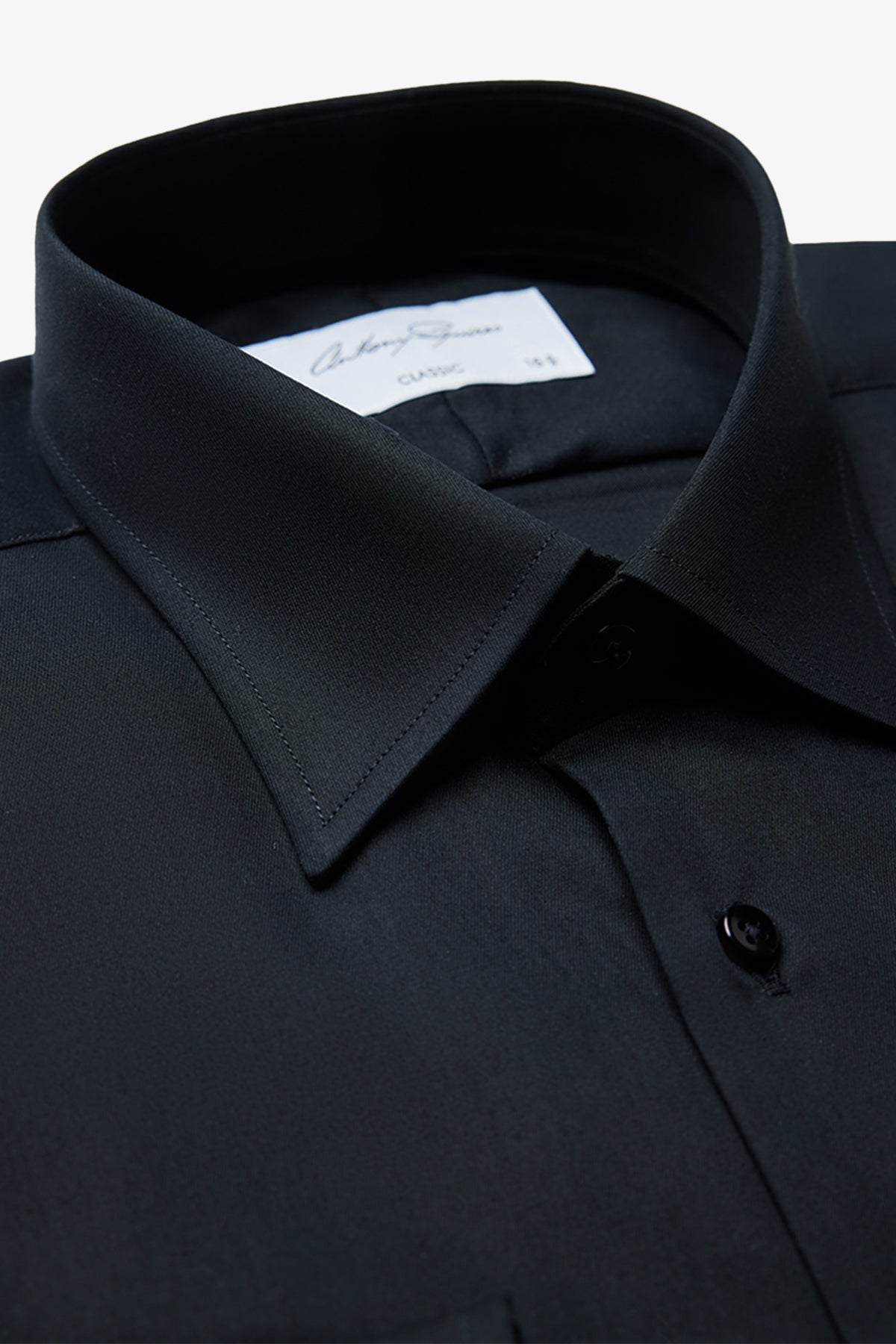 Gus Formal Shirt - Black Twill