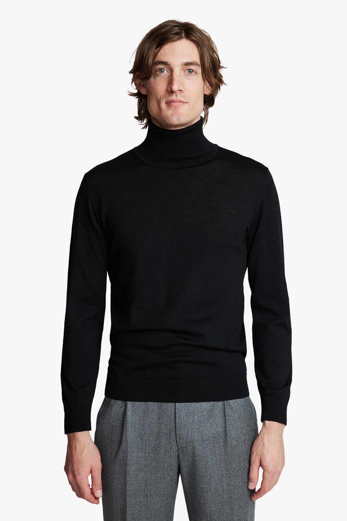 Kurt - Black Roll-neck