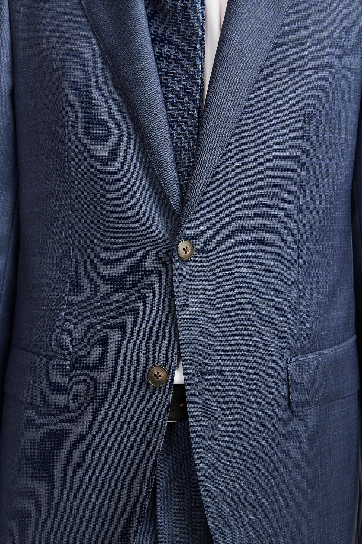 Mateo suit - Mid blue multicheck, super 110's