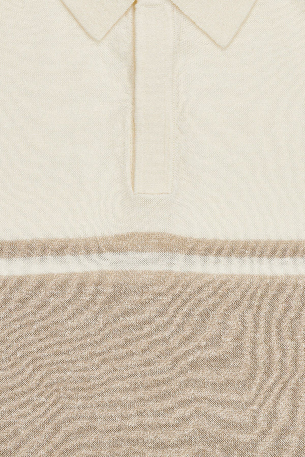 Moreschi - Beige & White Polo