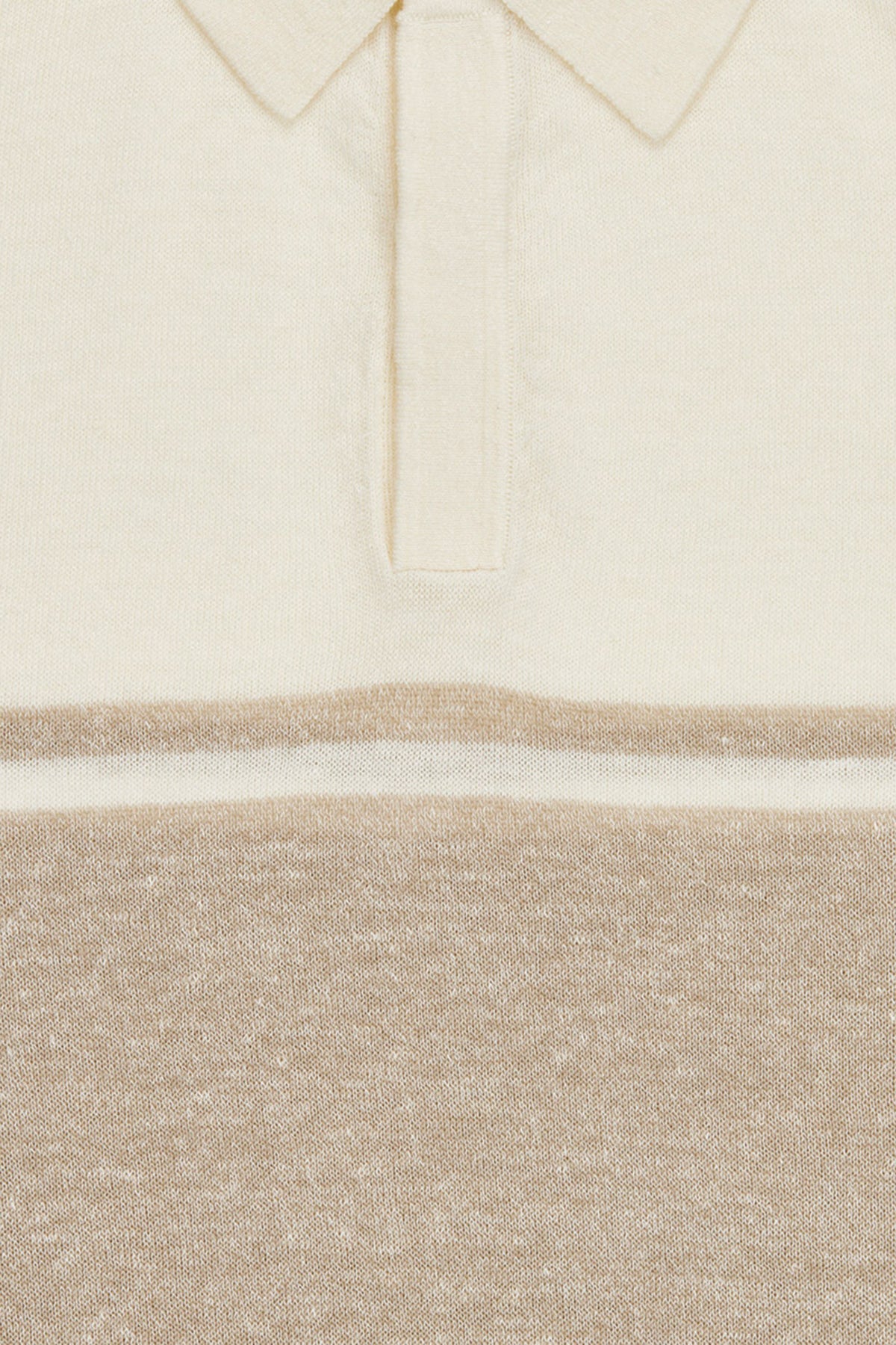 Moreschi - Beige & White Polo