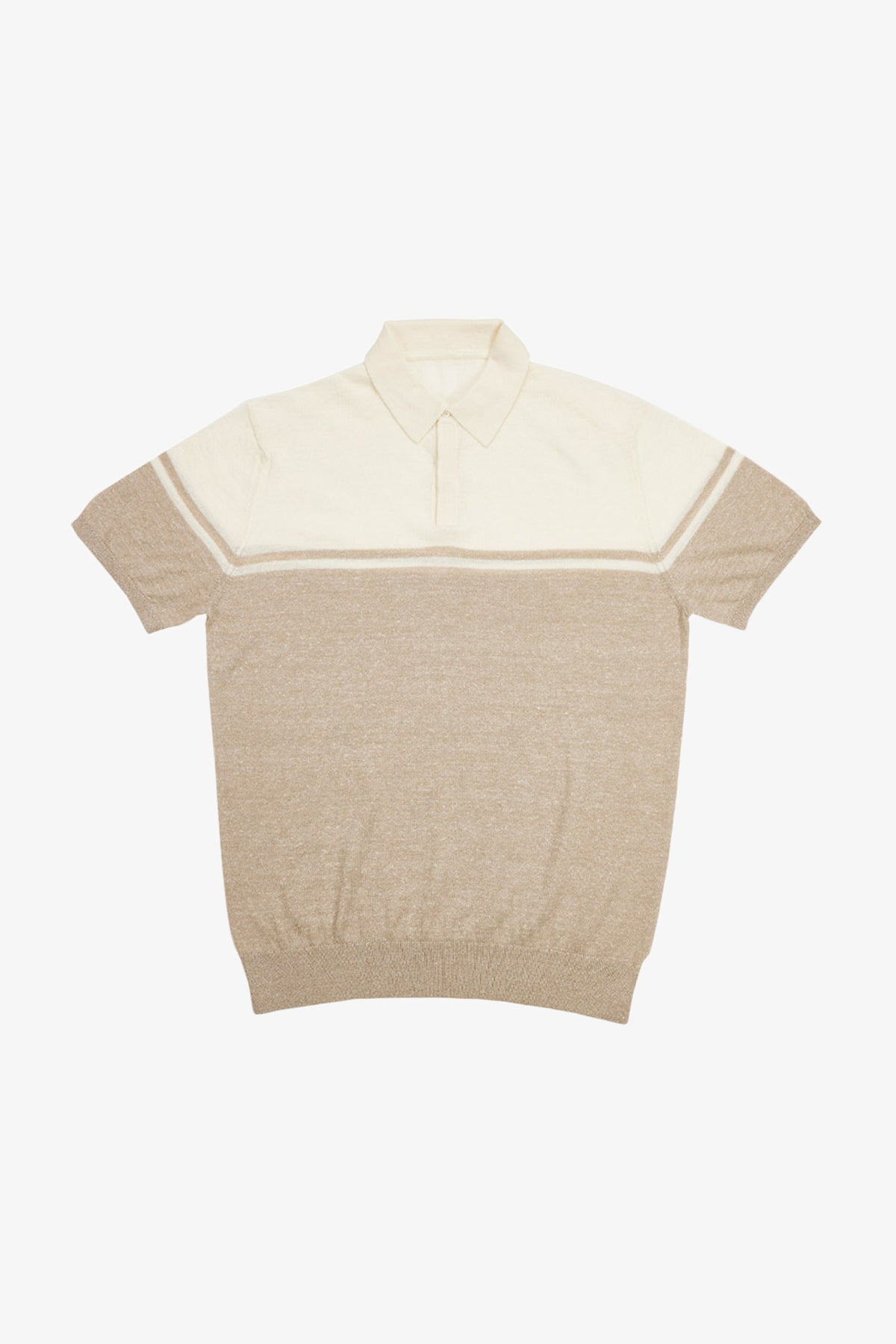 Moreschi - Beige & White Polo