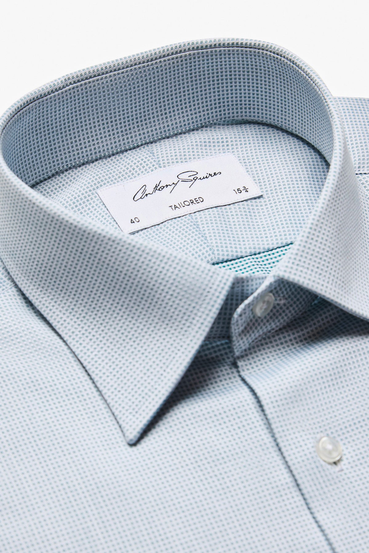 Norris Formal Shirt - Green Microdesign