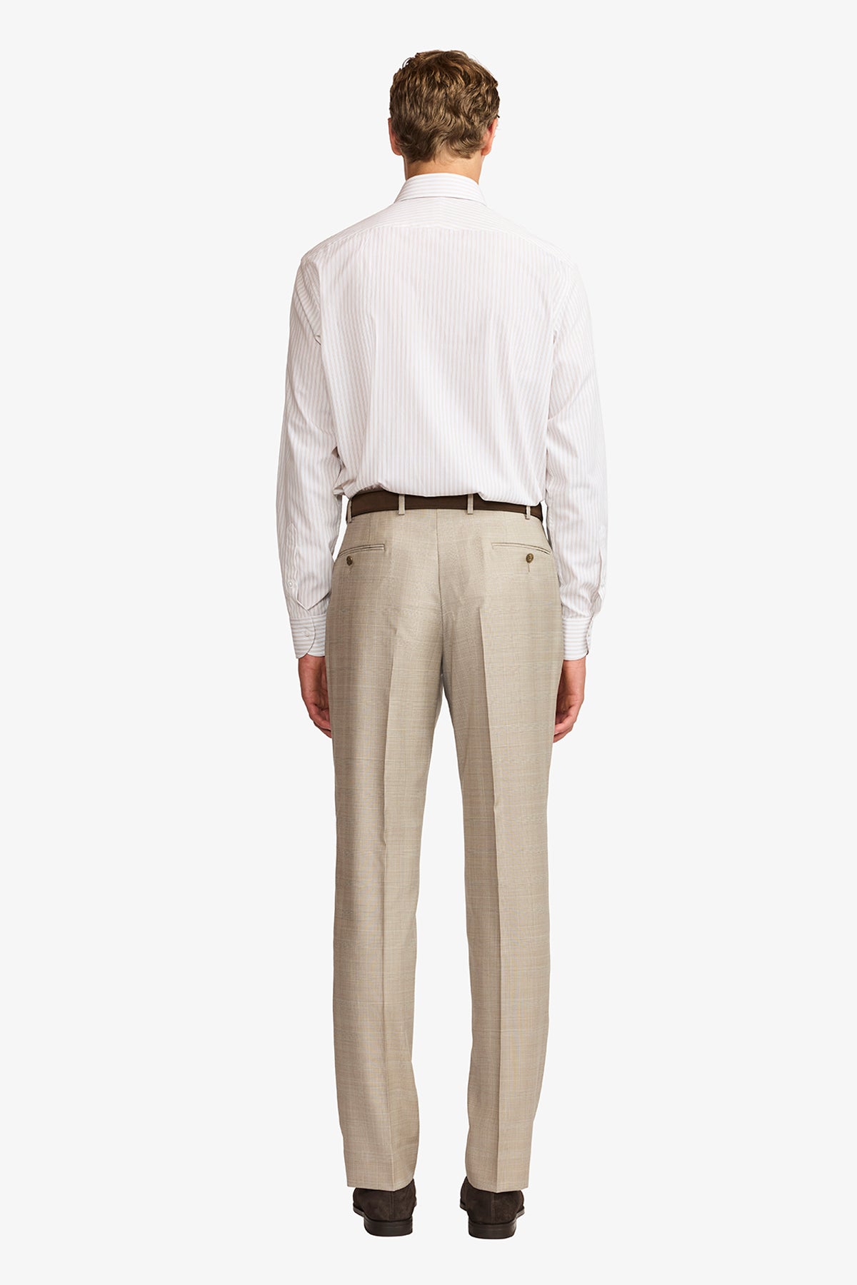 Norris formal shirt - brown stripe