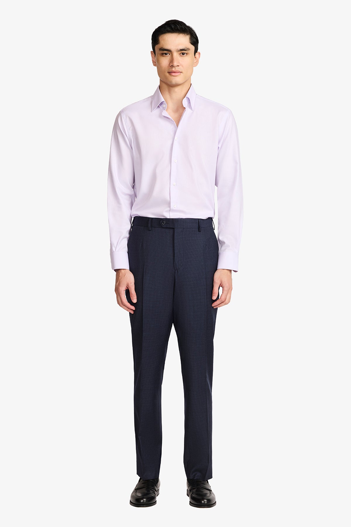 Norris Formal Shirt - Lilac Twill