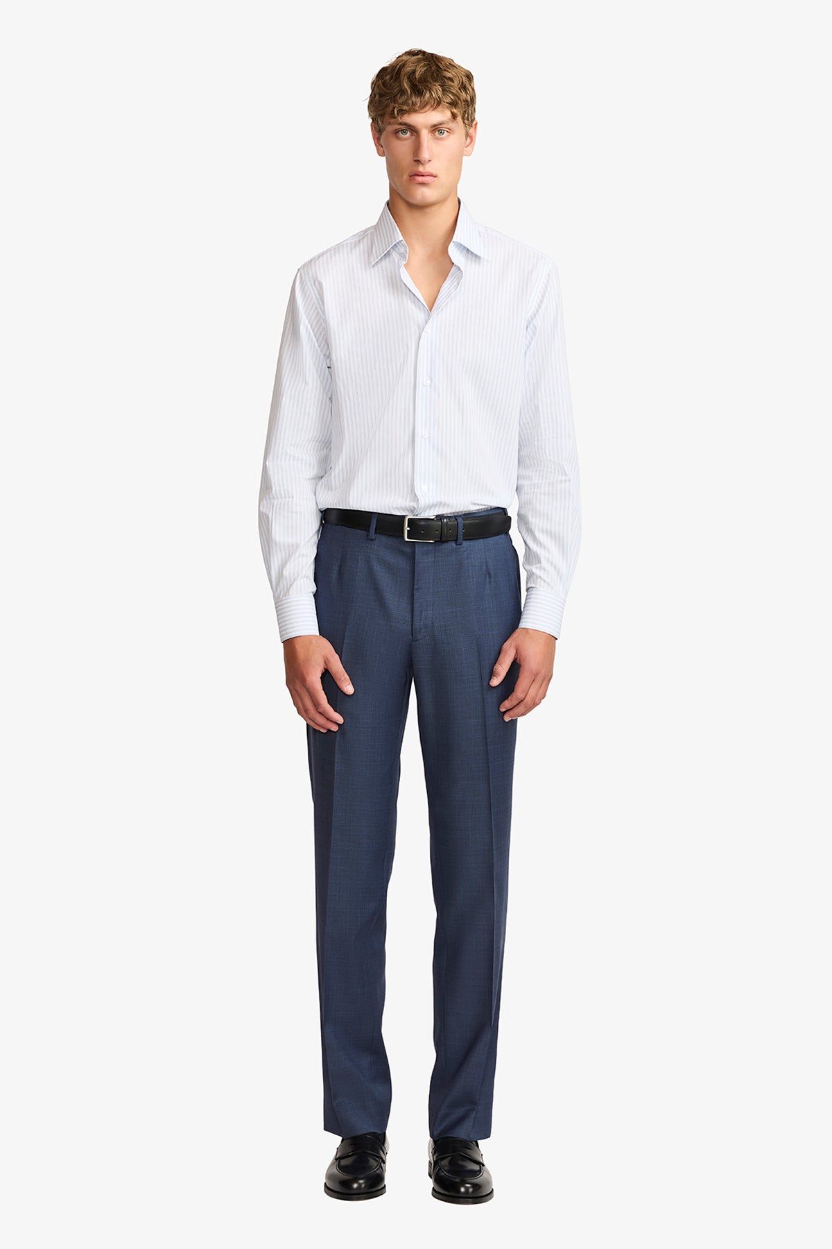Norris formal shirt - blue stripe