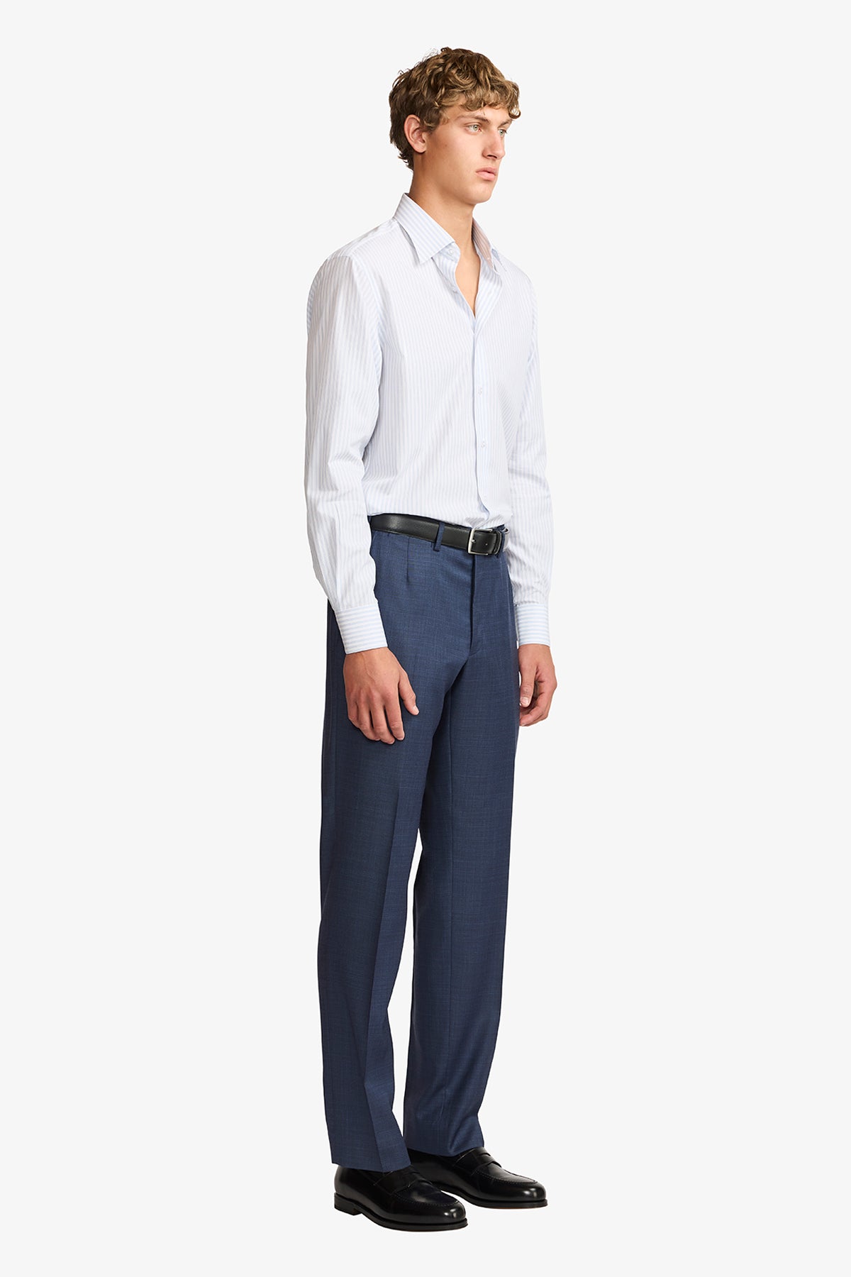 Norris formal shirt - blue stripe