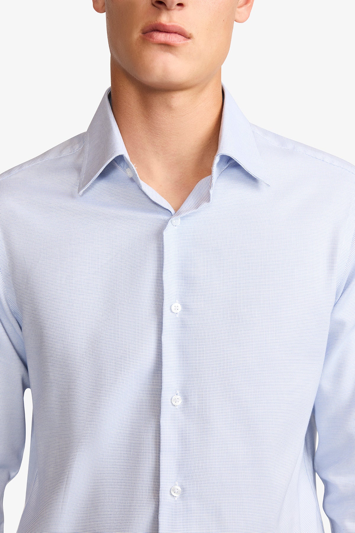 Onder formal shirt - blue microdesign