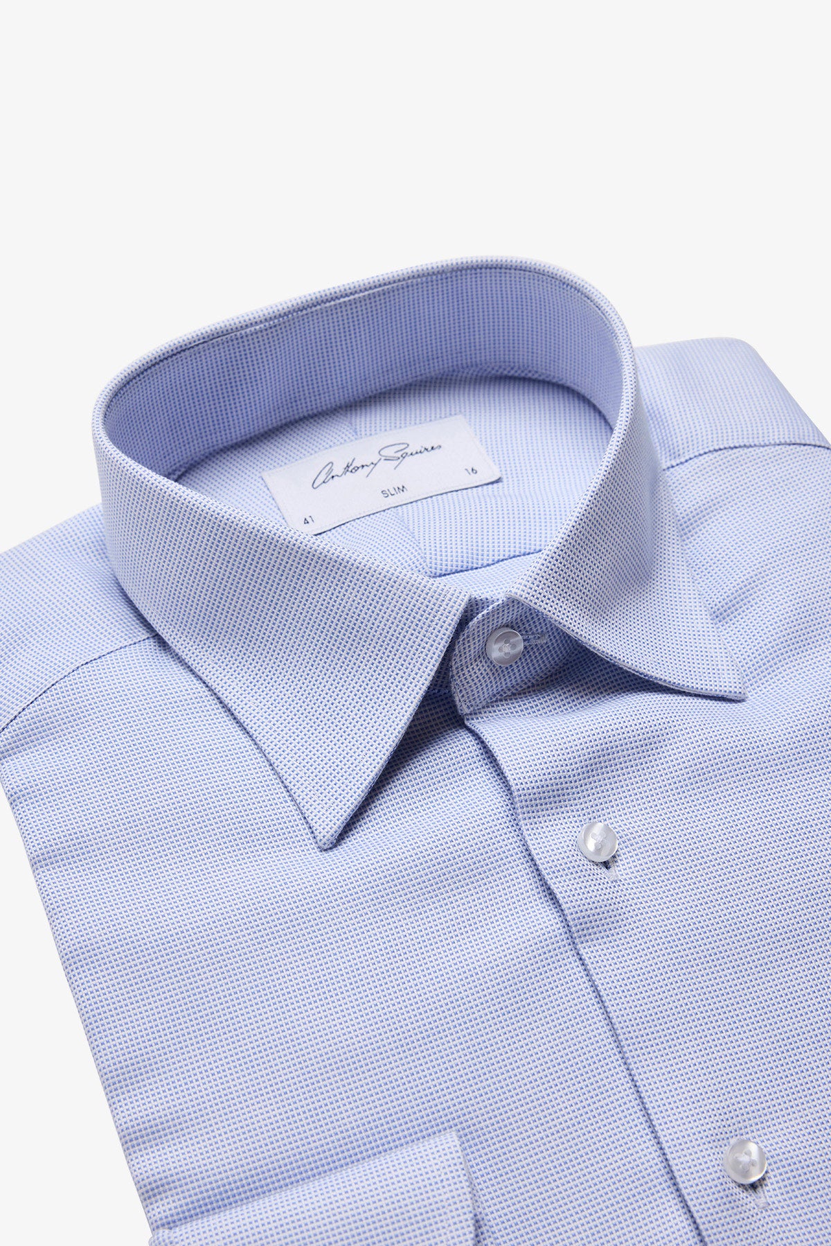 Onder formal shirt - blue microdesign