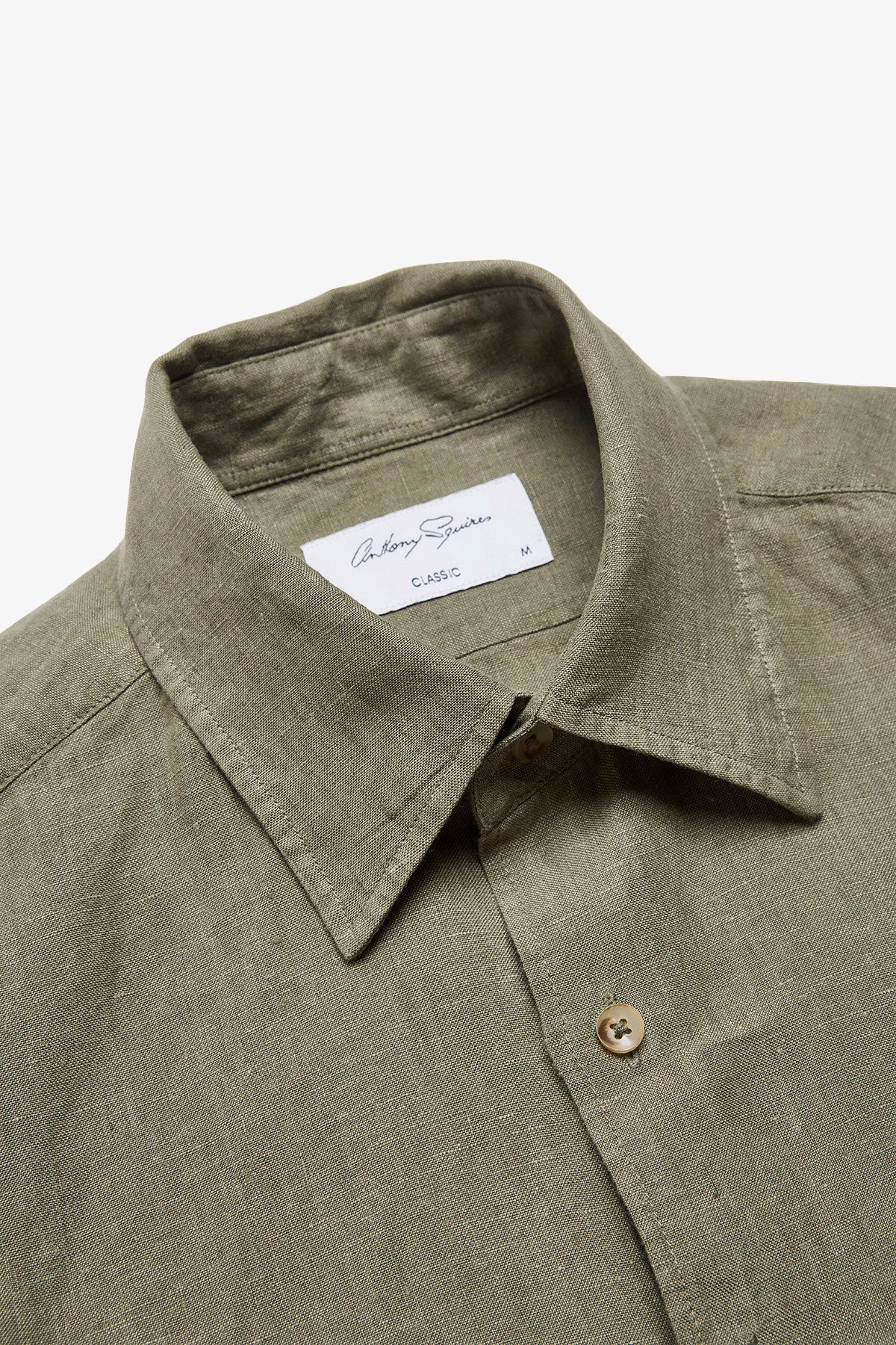 Quy olive linen shirt