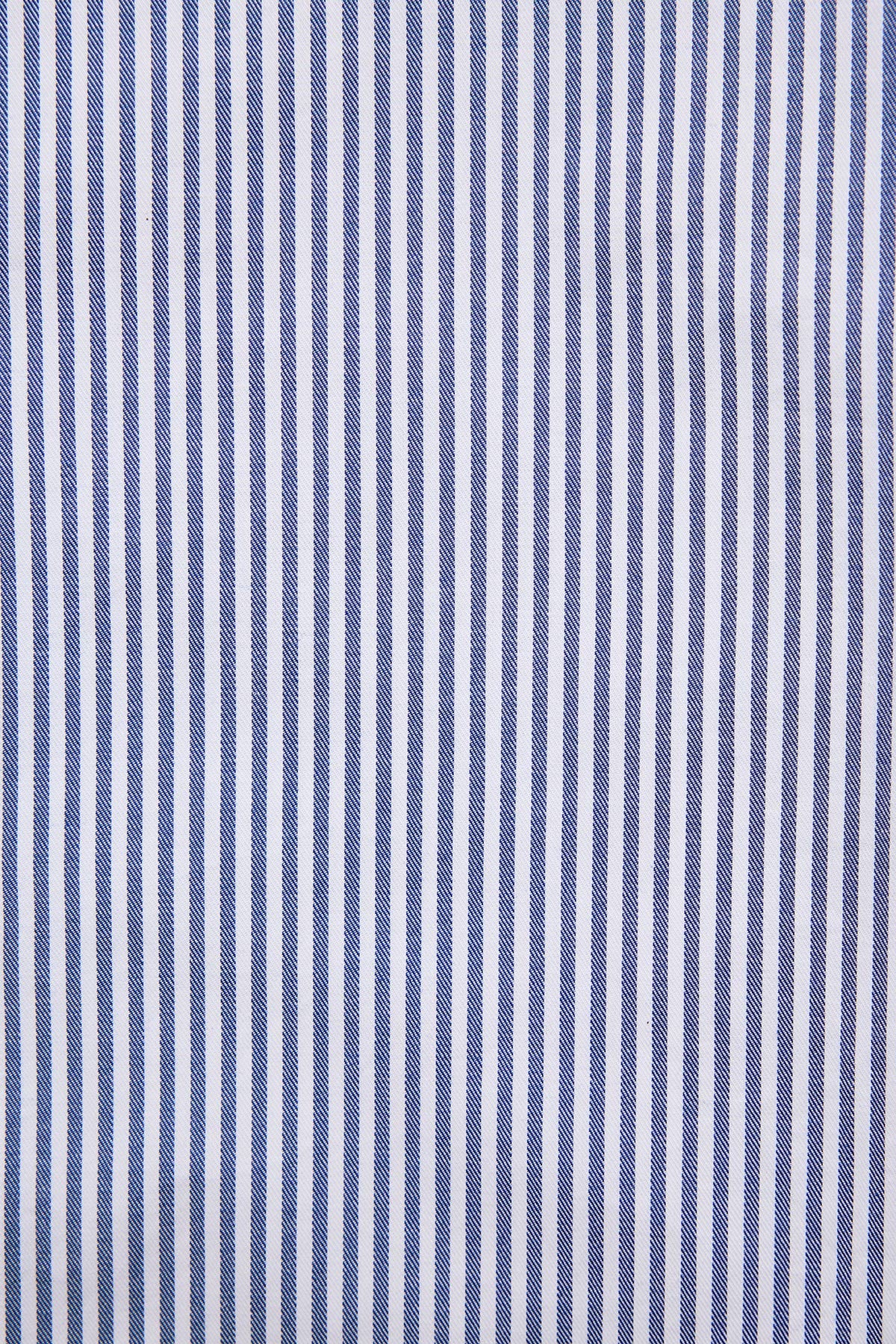 Quy blue twill stripe shirt