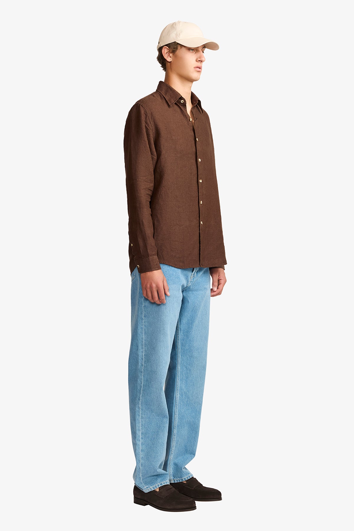Quy brown linen shirt