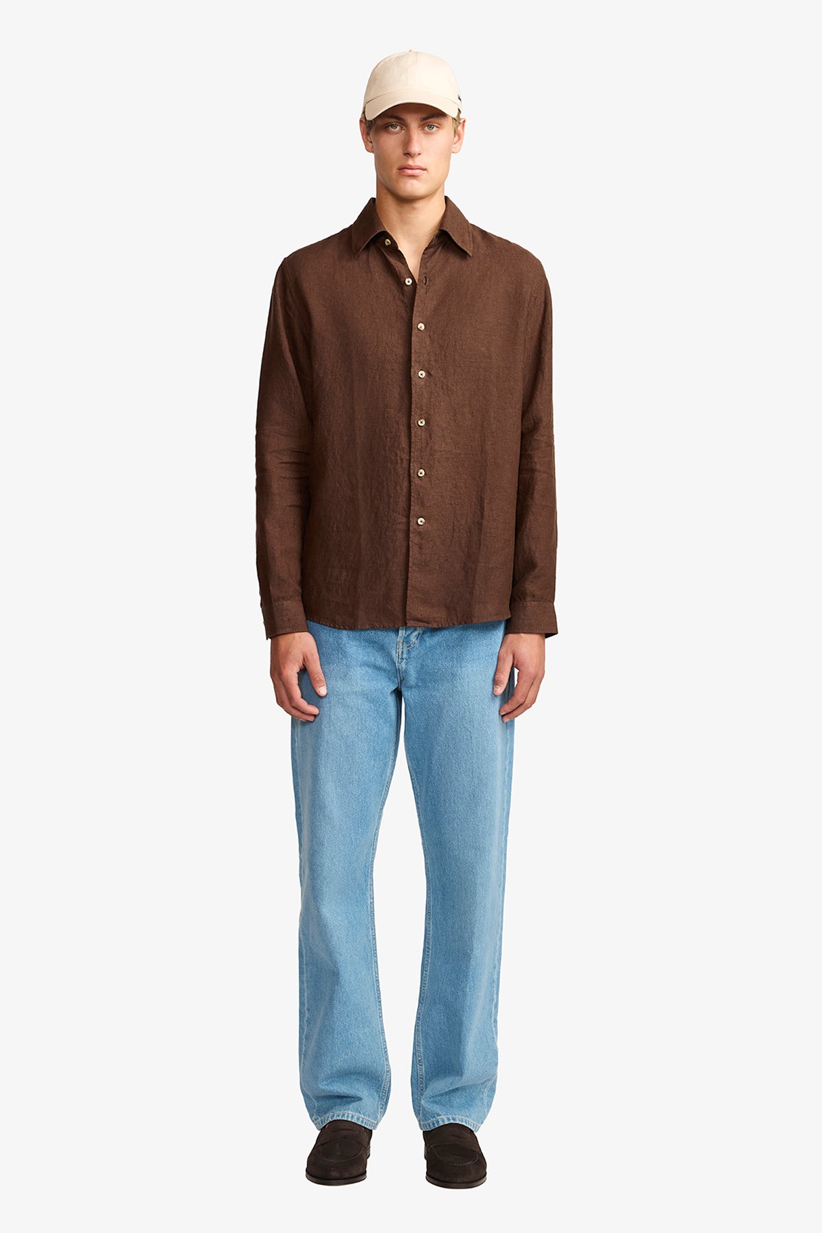 Quy brown linen shirt