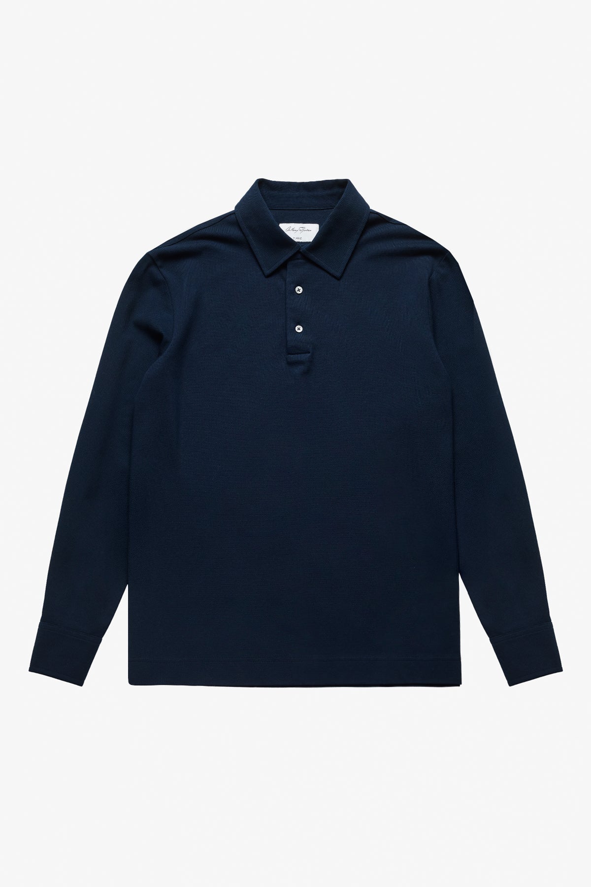 Raffa Navy Blue Knitted Polo