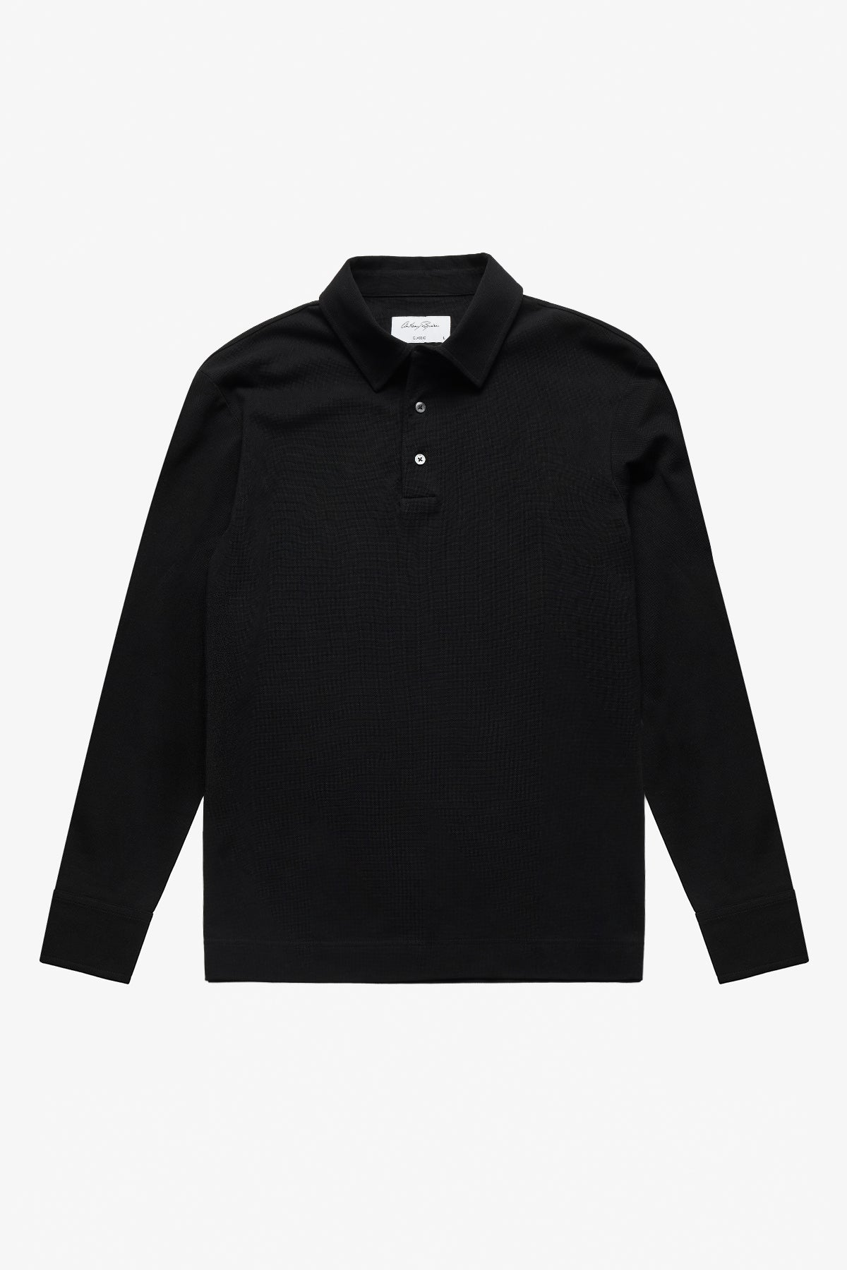 Raffa Black Knitted Polo