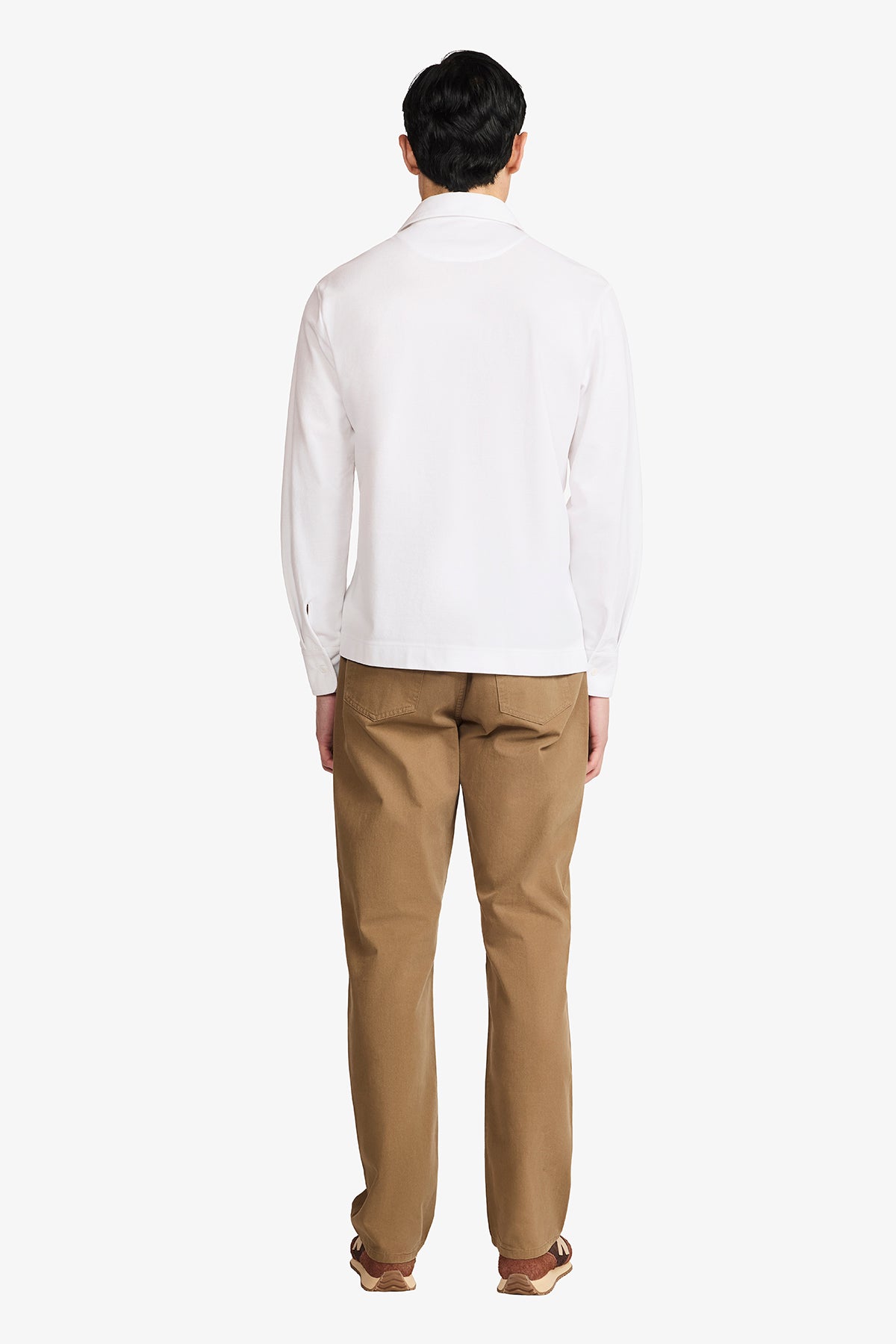 Raffa White Knitted Polo