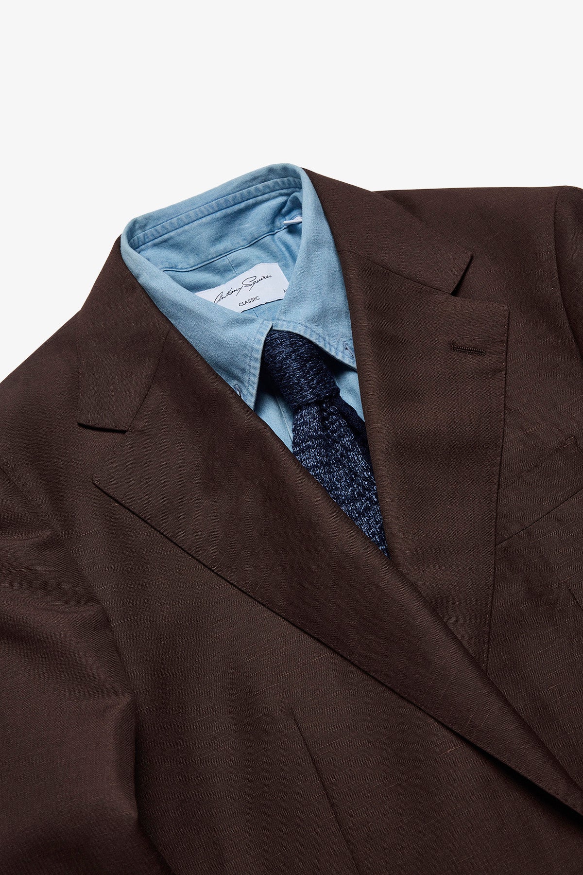 Romeo suit - Brown linen/wool blend