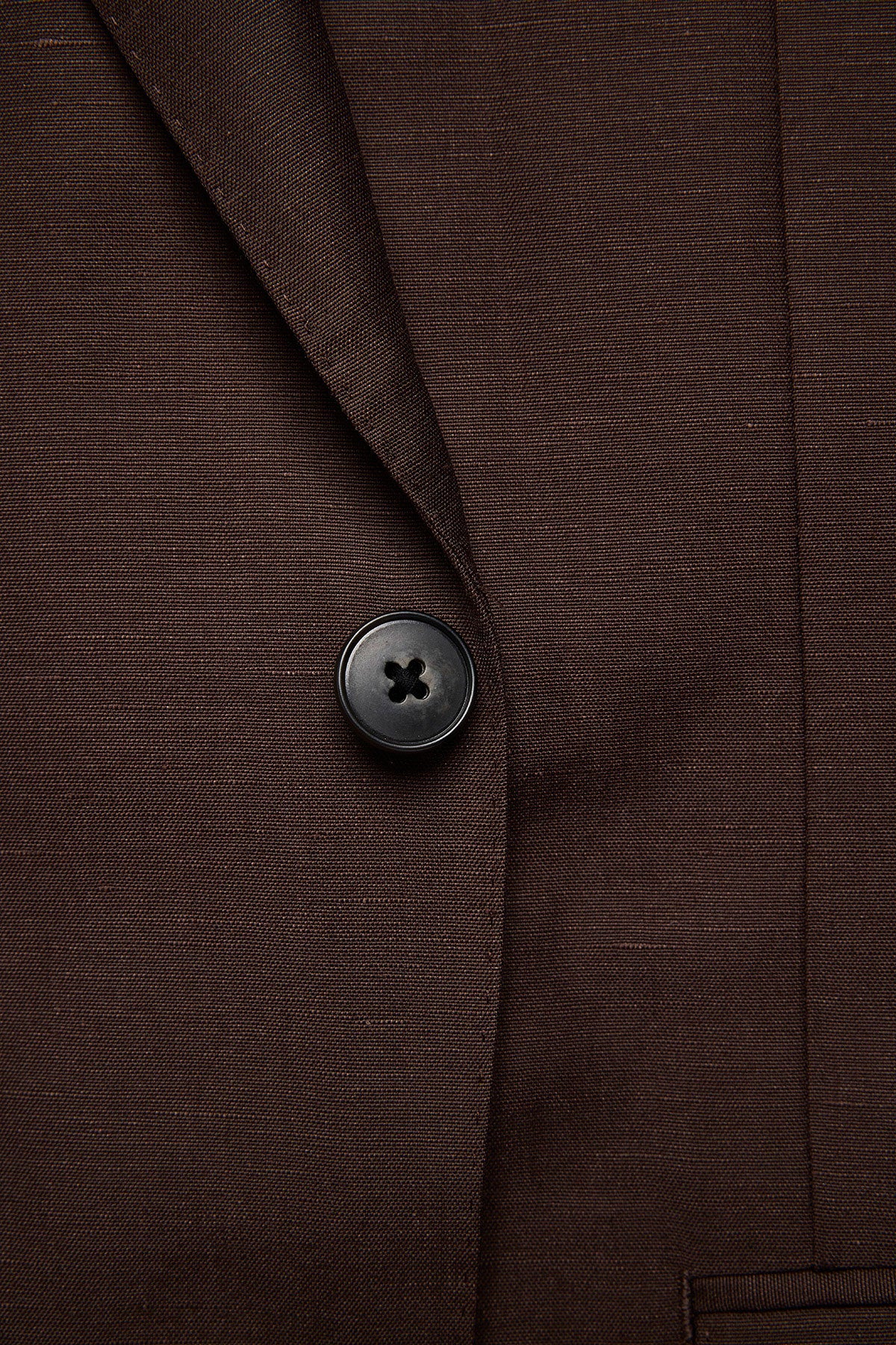 Romeo suit - Brown linen/wool blend