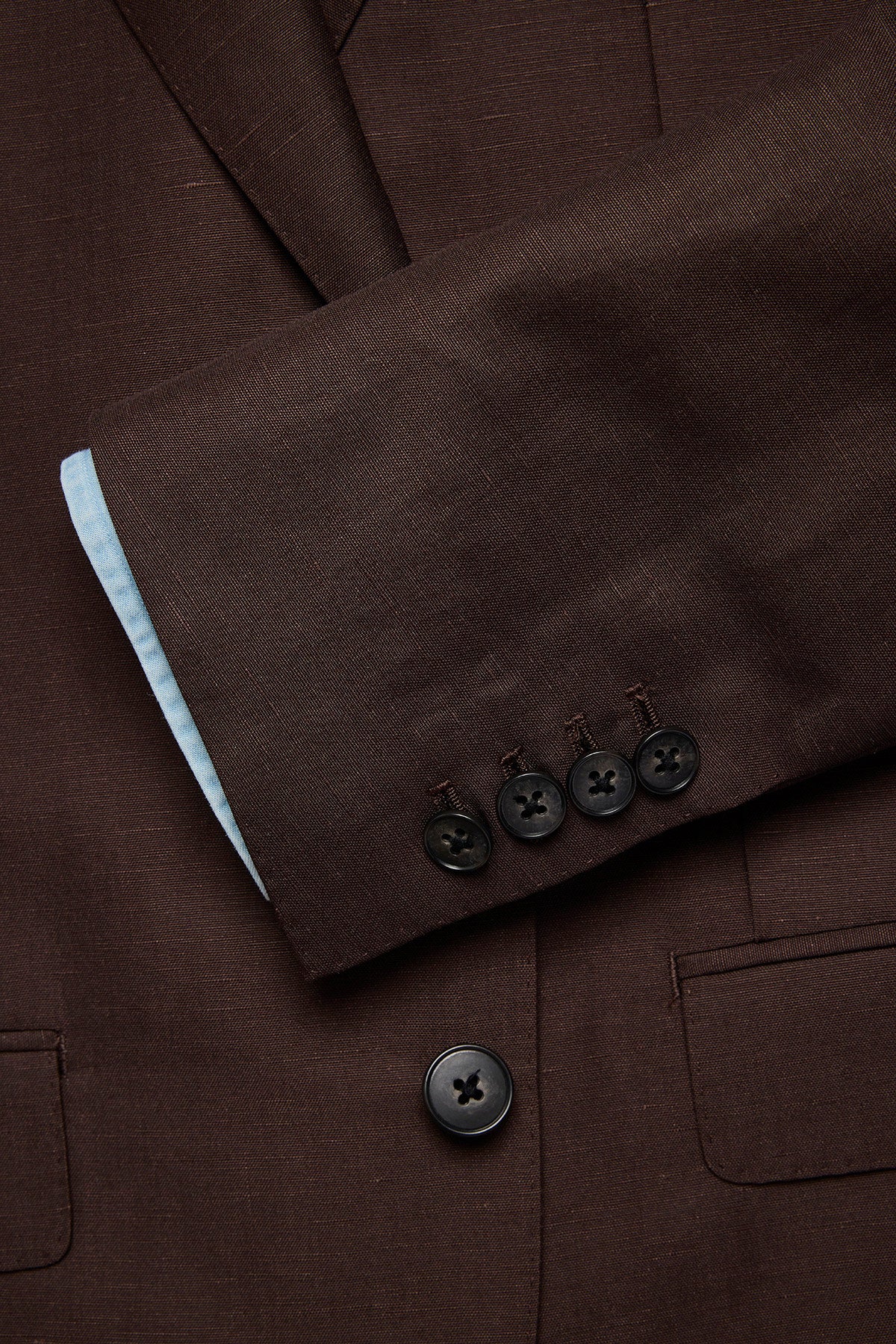 Romeo suit - Brown linen/wool blend
