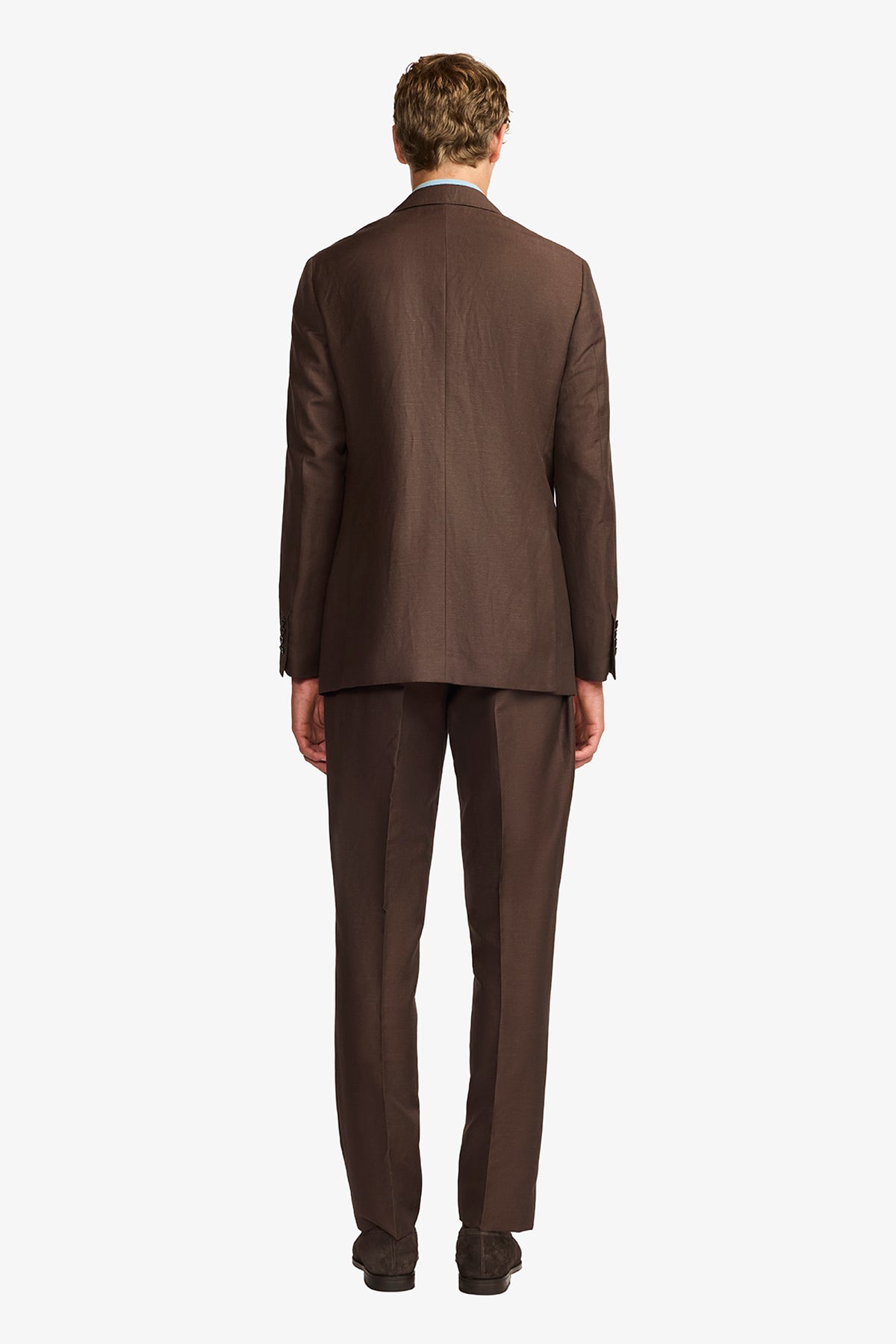 Romeo suit - Brown linen/wool blend